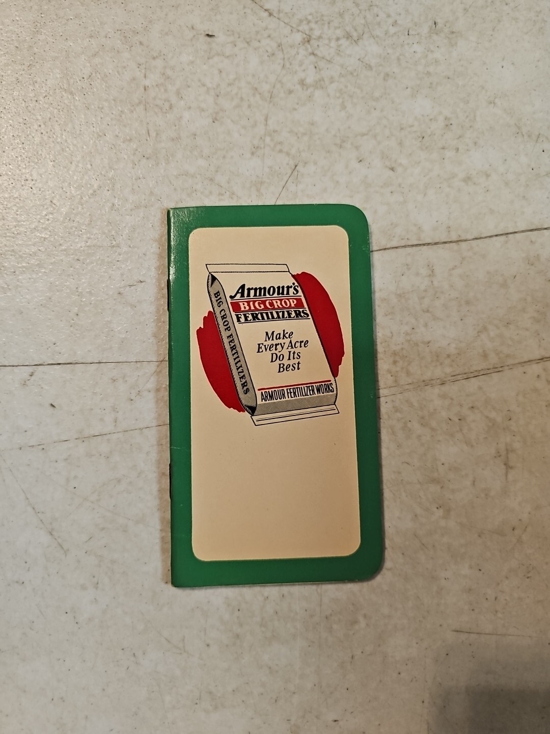 VTG 1950-51 Agriculture Armour’s Big Crop Fertilizer’s Calendar Notepad
