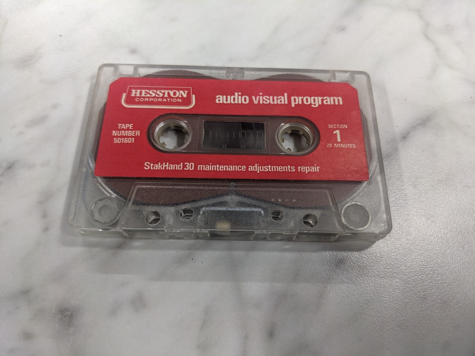Hesston StackHand 30 maintenance adjustment repair audio visual program cassette