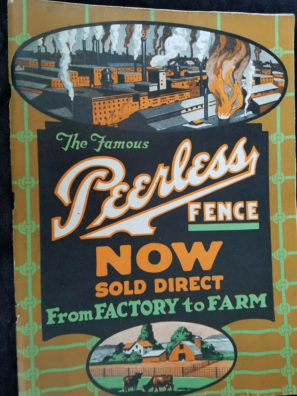 1922 Catalog PEERLESS Wire & Fence Co Cleveland OH Posts Roofing Paint Factories