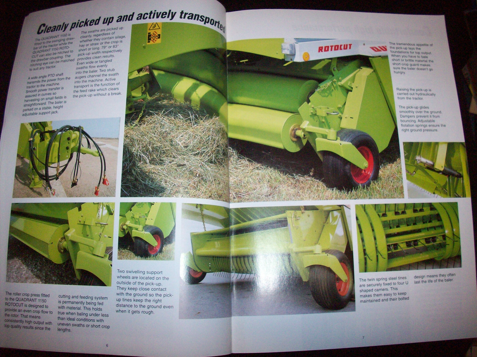 Claas Square Hay Baler Advertising Brochure Quadrant 1150 1150 Roto Cut