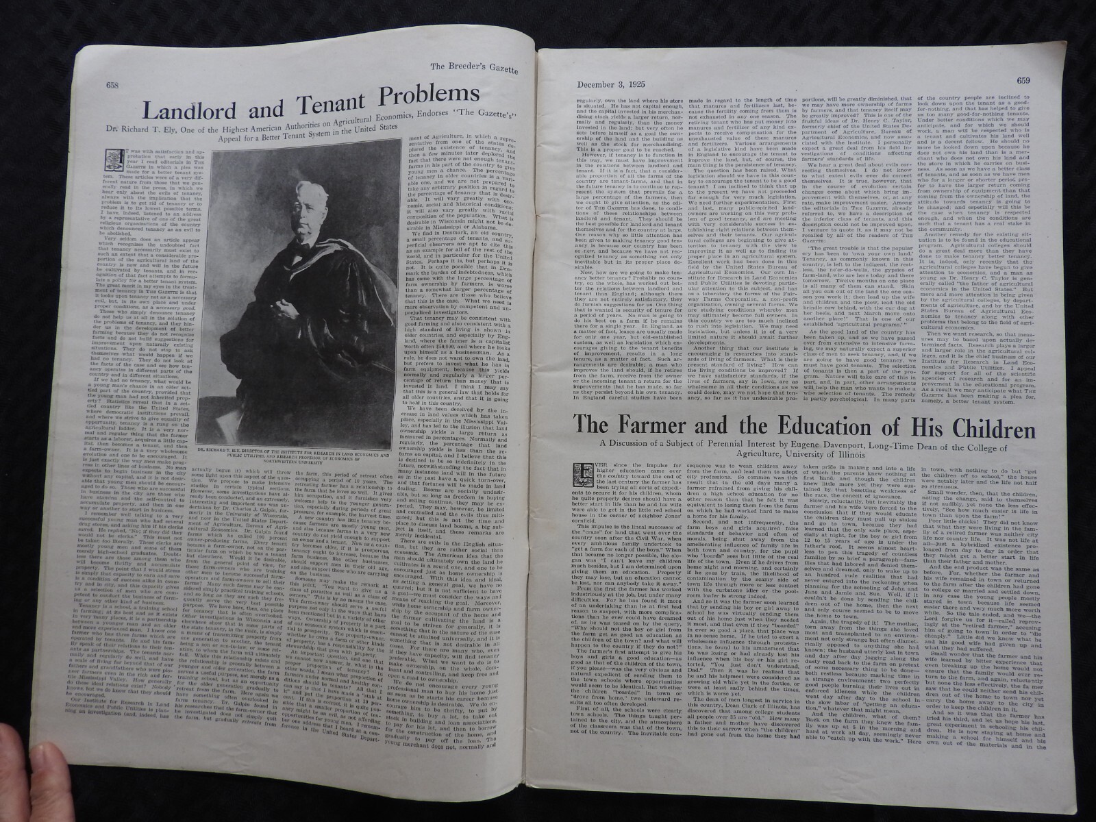 1925 Breeder’s Gazette Magazine – cattle rancher farmer horse show VERY GOOD