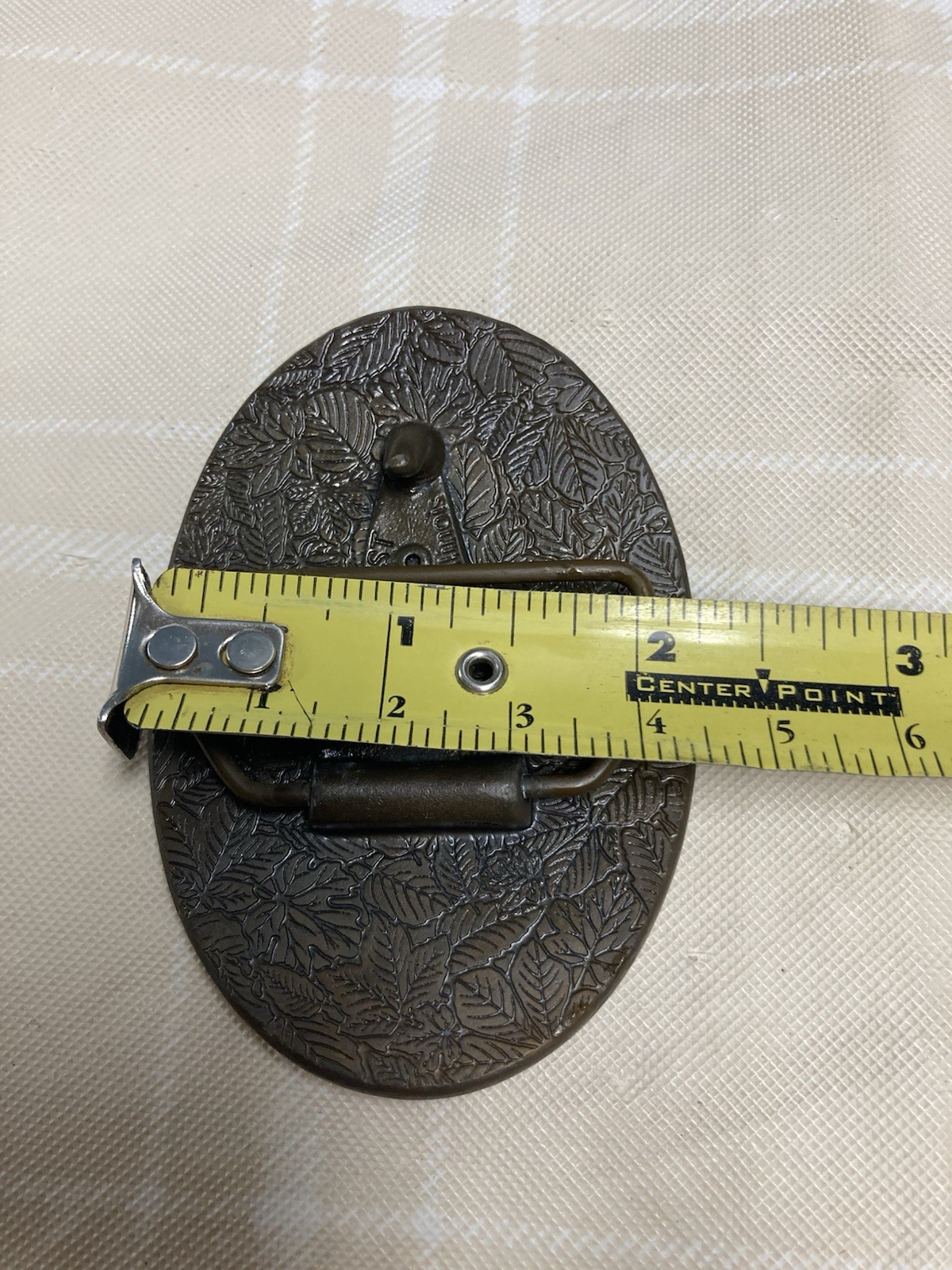 Vtg Dekalb Spec-Cast Flying Corn Logo Belt Buckle