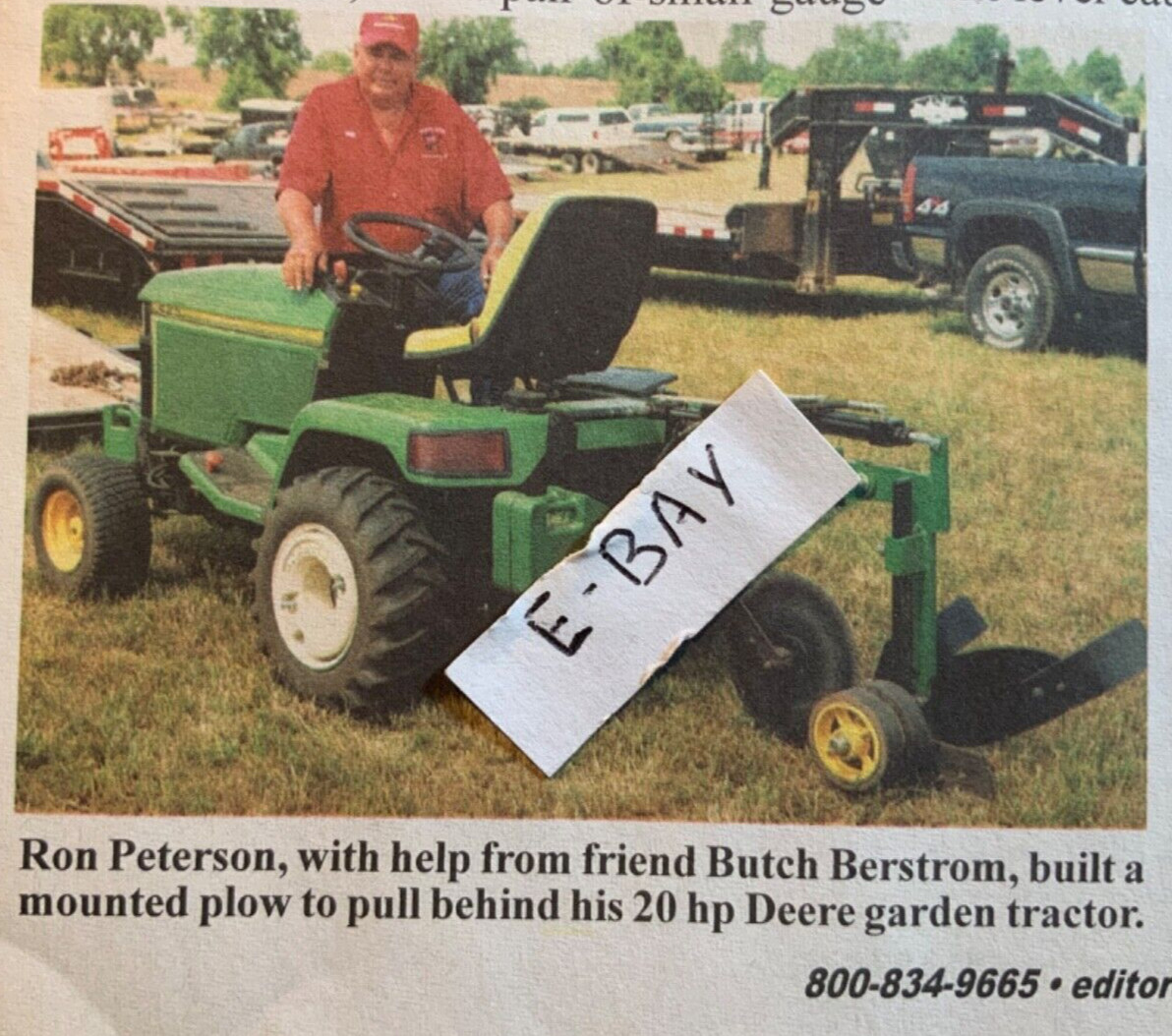 2010 Ron Peterson. Cambridge, Minn. Jim Peternell. Shevlin, MN. Garden Tractors