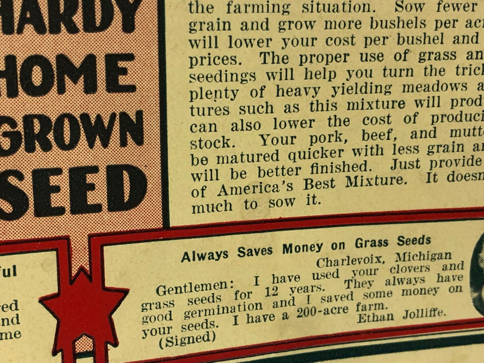 Vintage 1920-30’s America’s Field Seed Co. Booklet Farming
