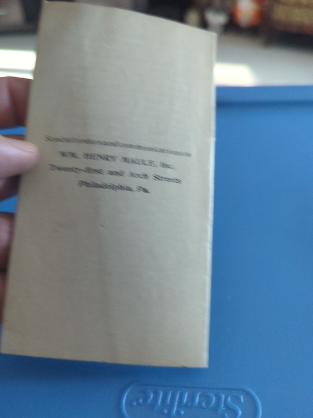 Early Wm. Henry Maule Inc. Diary Of Amateur Gardener Booklet Advertising