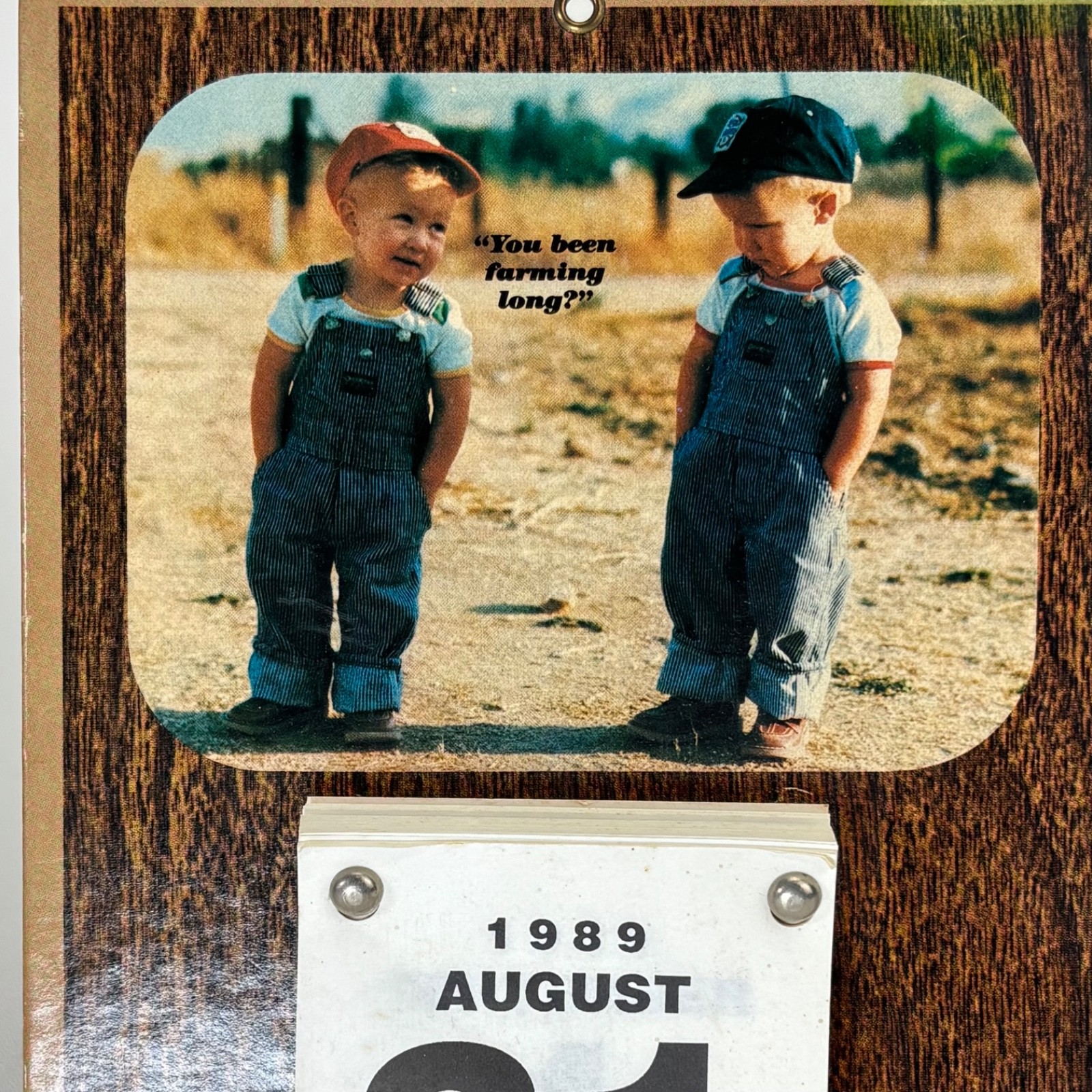 Vintage “You Been Farming Long?” Farm Country Kids 1989 Calendar John Thompson