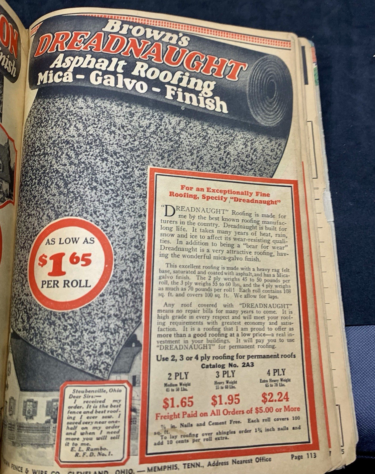 JIM BROWN’S 1935 BARGAIN BOOK – THE BROWN FENCE & WIRE CO.- Catalog
