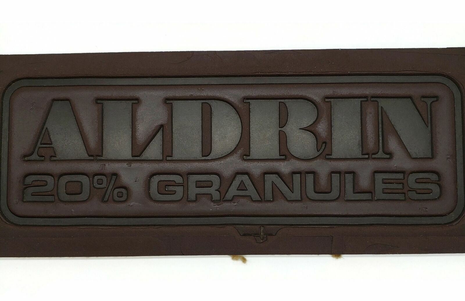 Shell Aldrin 20% Granules Bag Stamp Master Print Plate Sign Decor