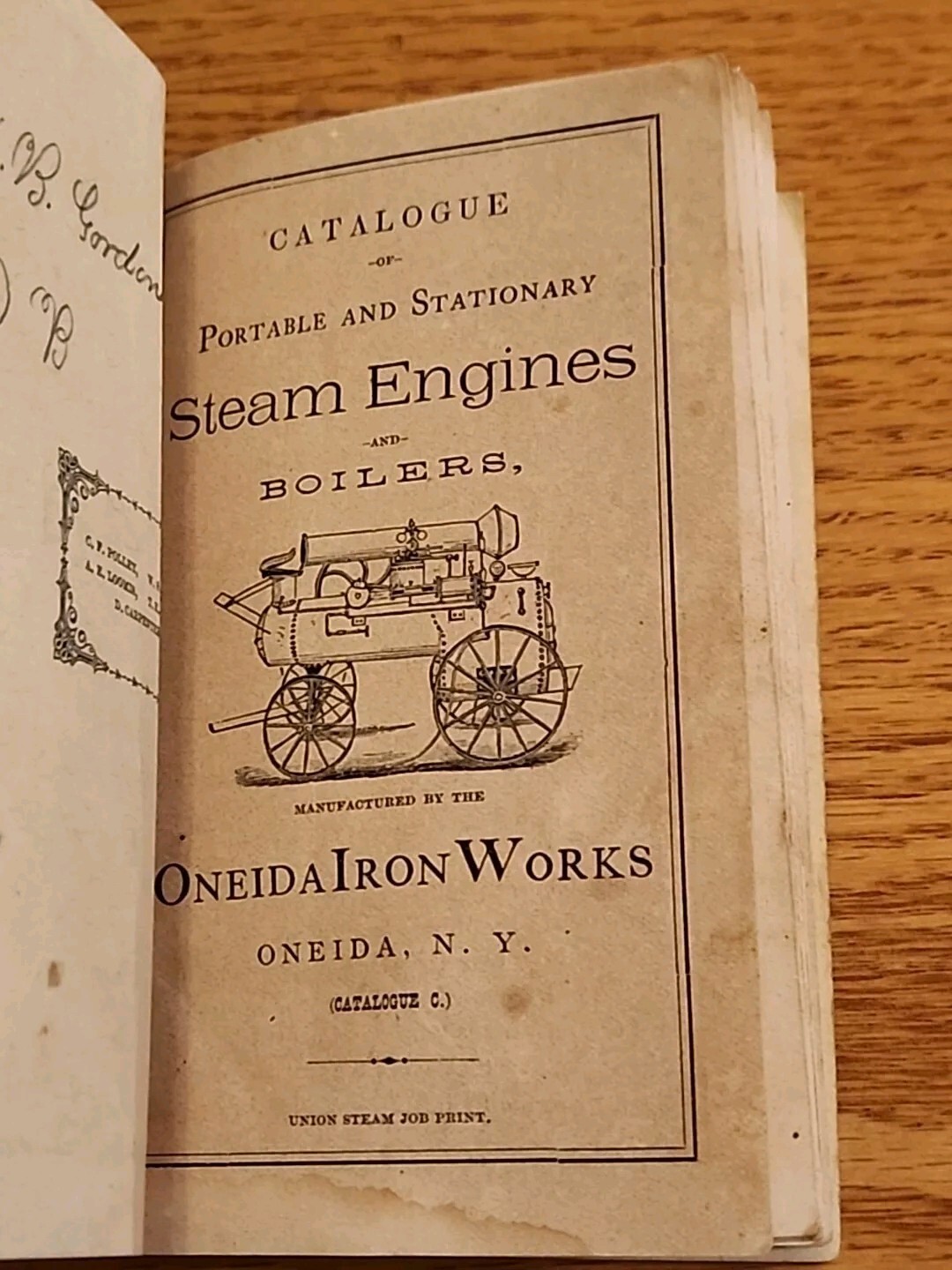 Oneida NY Iron Works Steam Engines Portable Stationery Agricultural