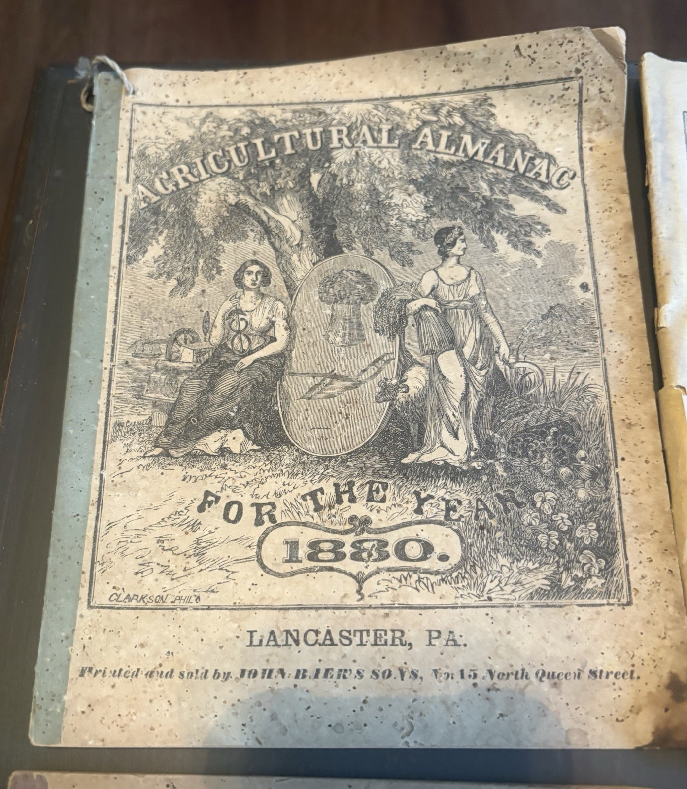 Lot Of 4 John Baer’s Agricultural Almanac Lancaster, PA Antique 1880’s