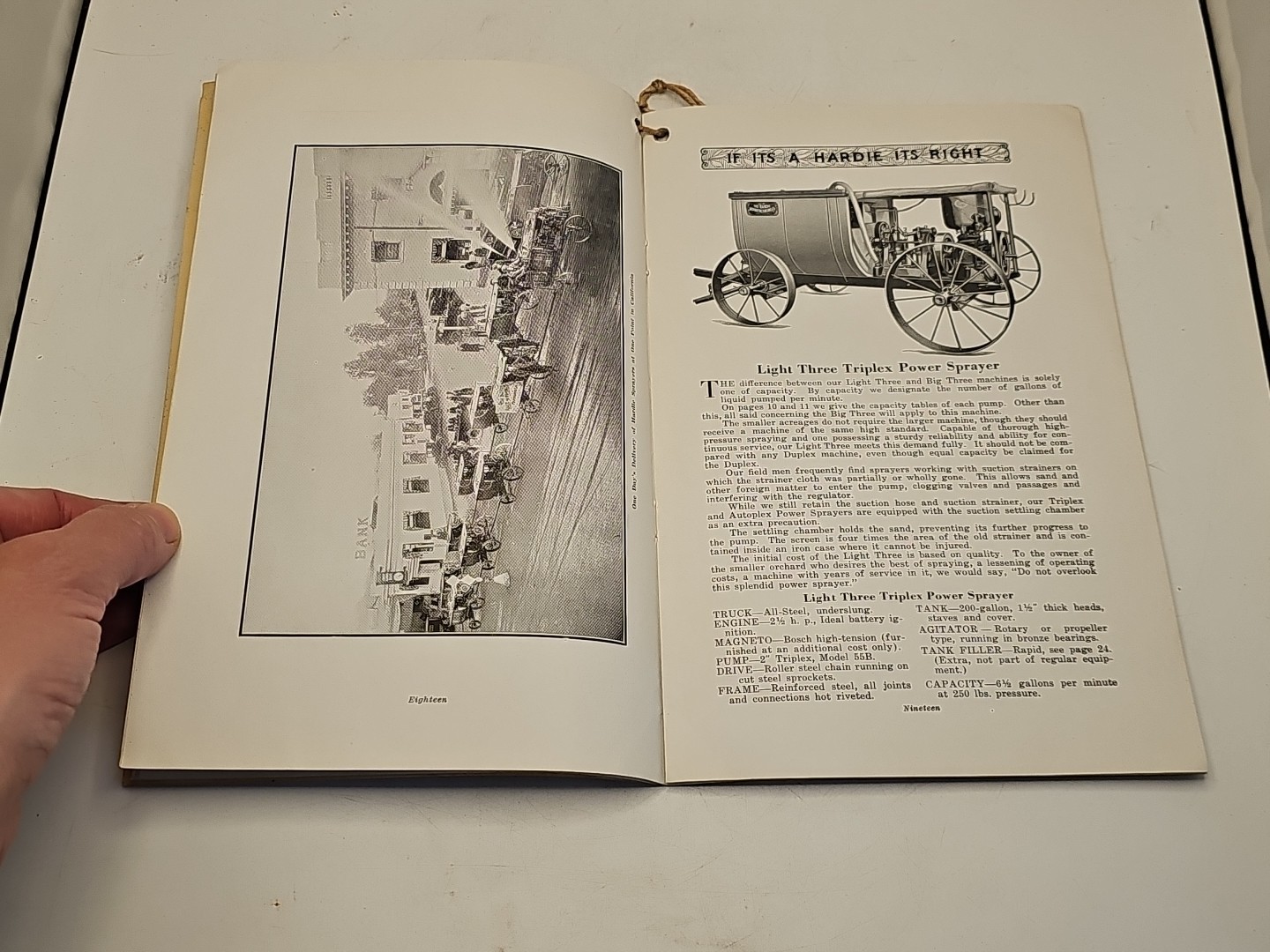 vintage hit miss hardie sprayer tractor avery catalog brochure 1920’s