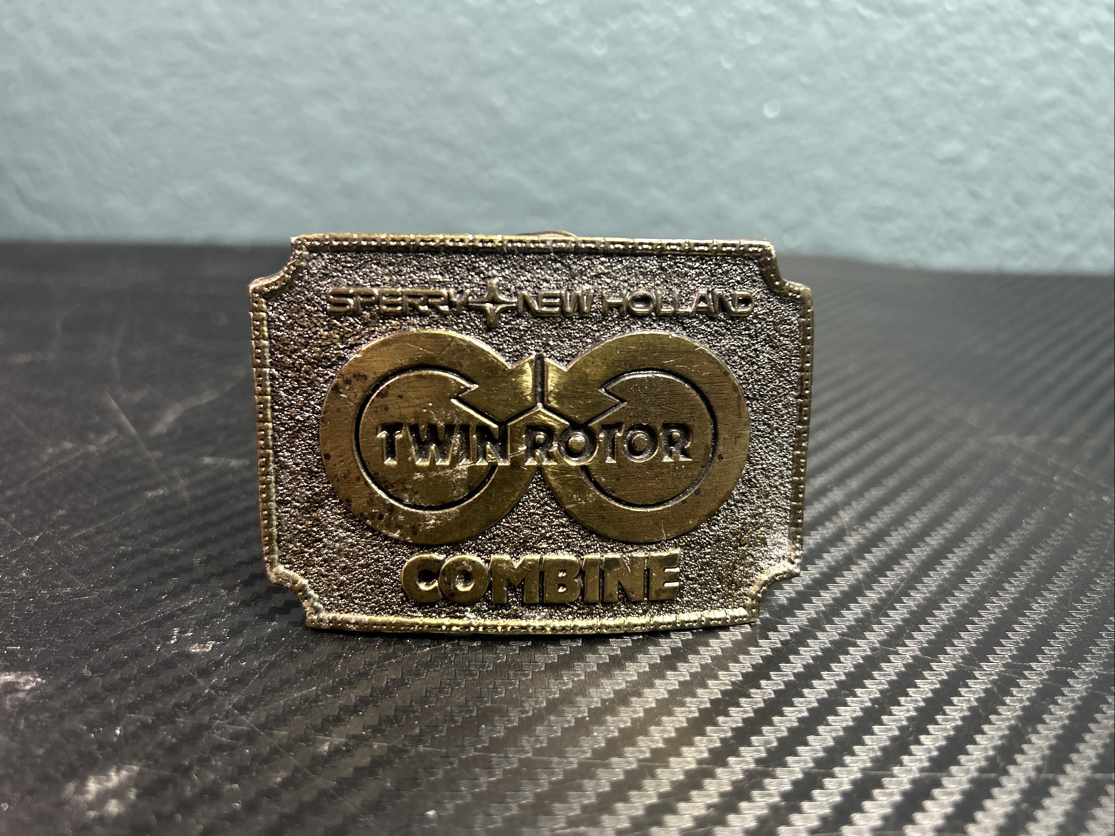 Vintage 1978 SPERRY NEW HOLLAND TWIN ROTOR COMBINE BELT BUCKLE Limited Edition
