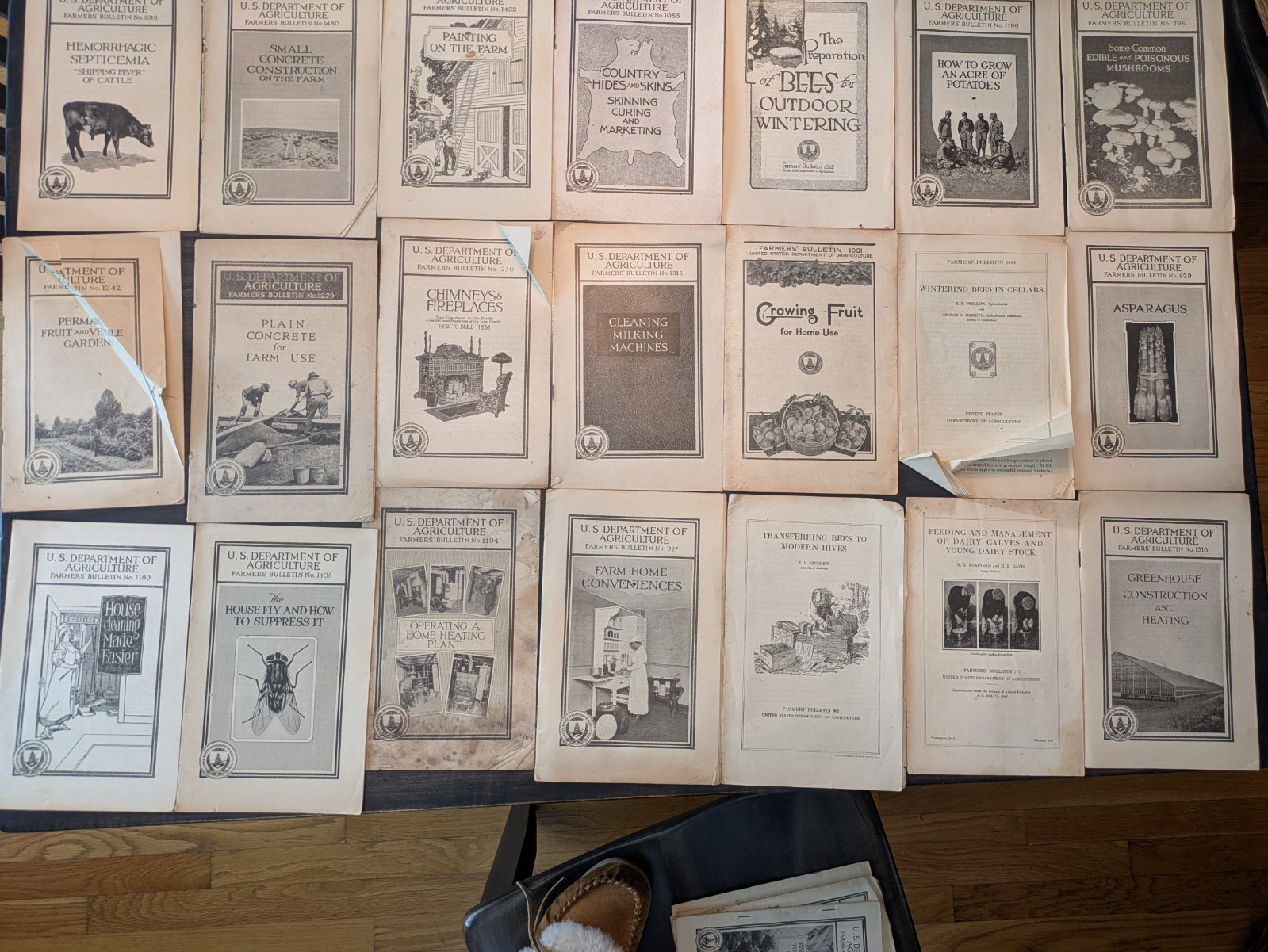 120 Antique US Dept. of Agriculture Farmers Bulletins, Leaflets, 1900-1950’s