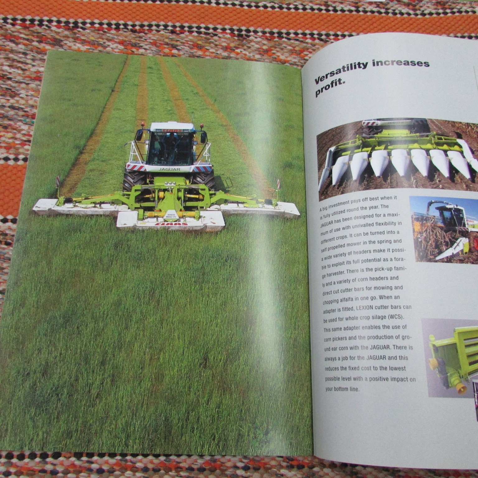 Claas Forage Harv. Jaguar Brochure: 900, 890, 870, 850, 830