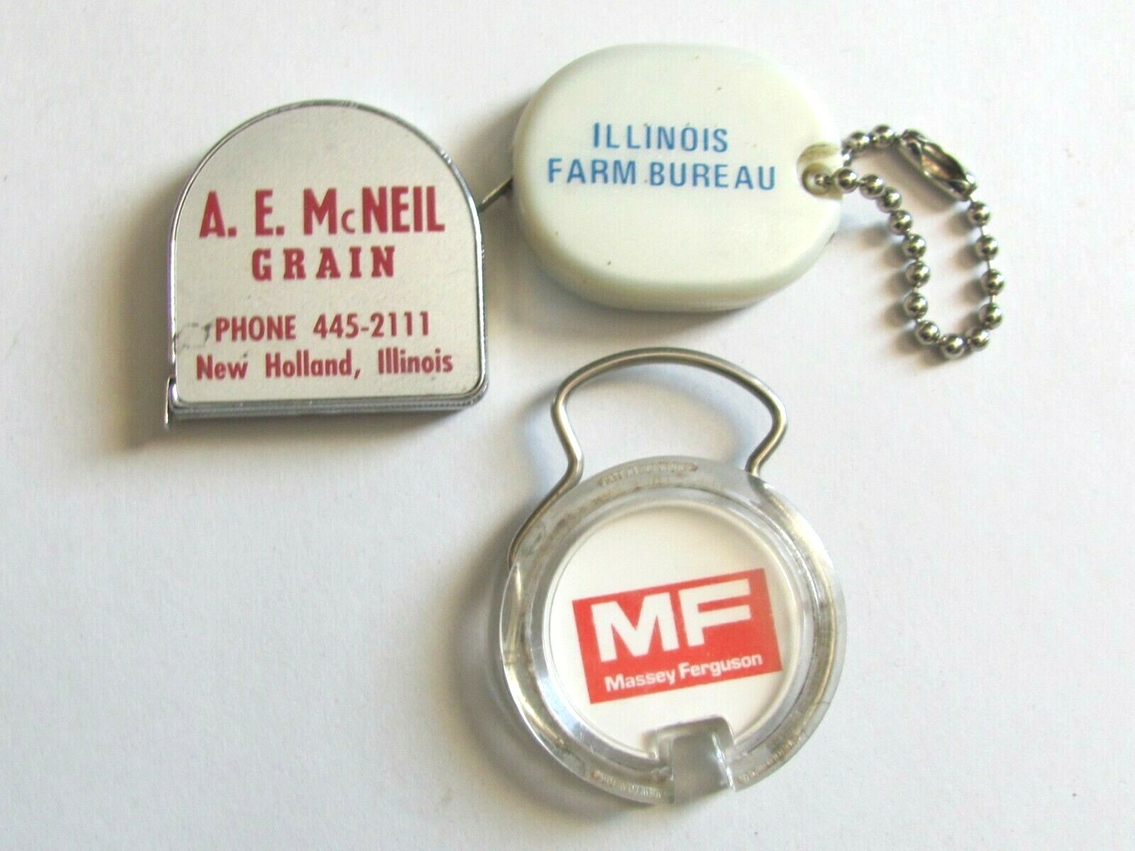 1980’S FARM ADVERTISING IL FARM BUREAU LOT McNEIL GRAIN MF BY-PRODUCTS CARDS