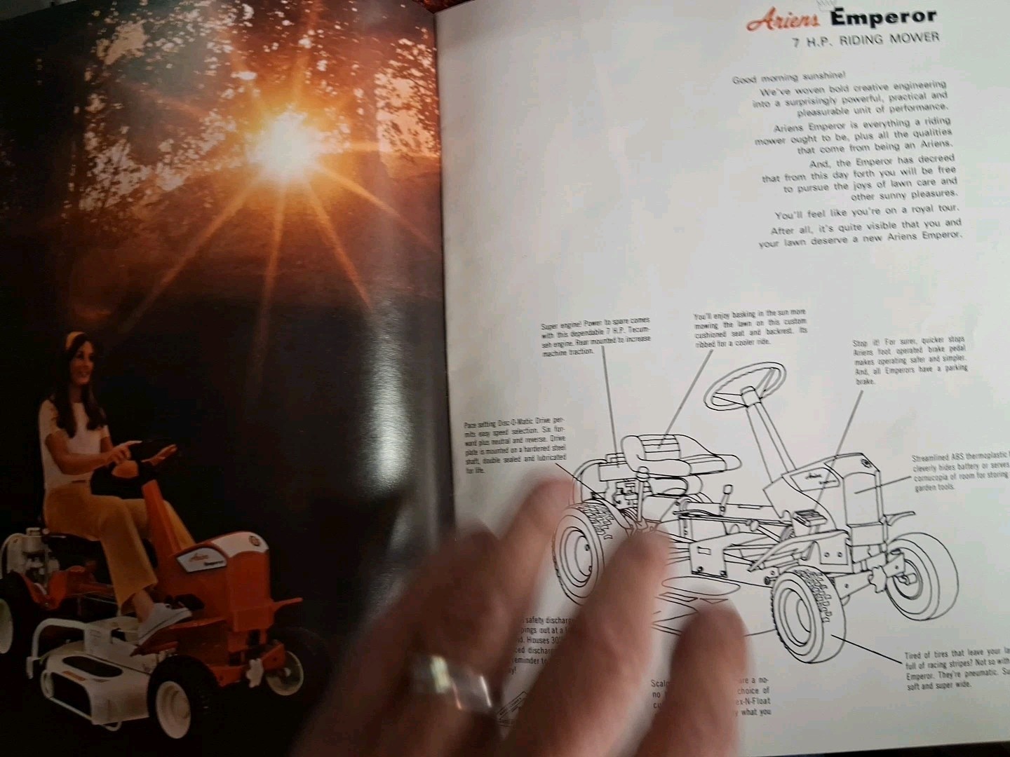 What’s new ariens 1971 lawn tractors booklet brochure Tillers Mowers Free Shippi
