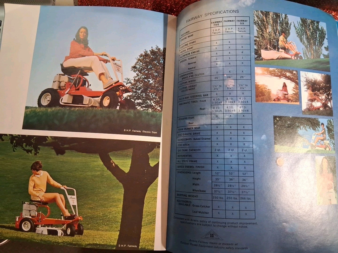 What’s new ariens 1971 lawn tractors booklet brochure Tillers Mowers Free Shippi