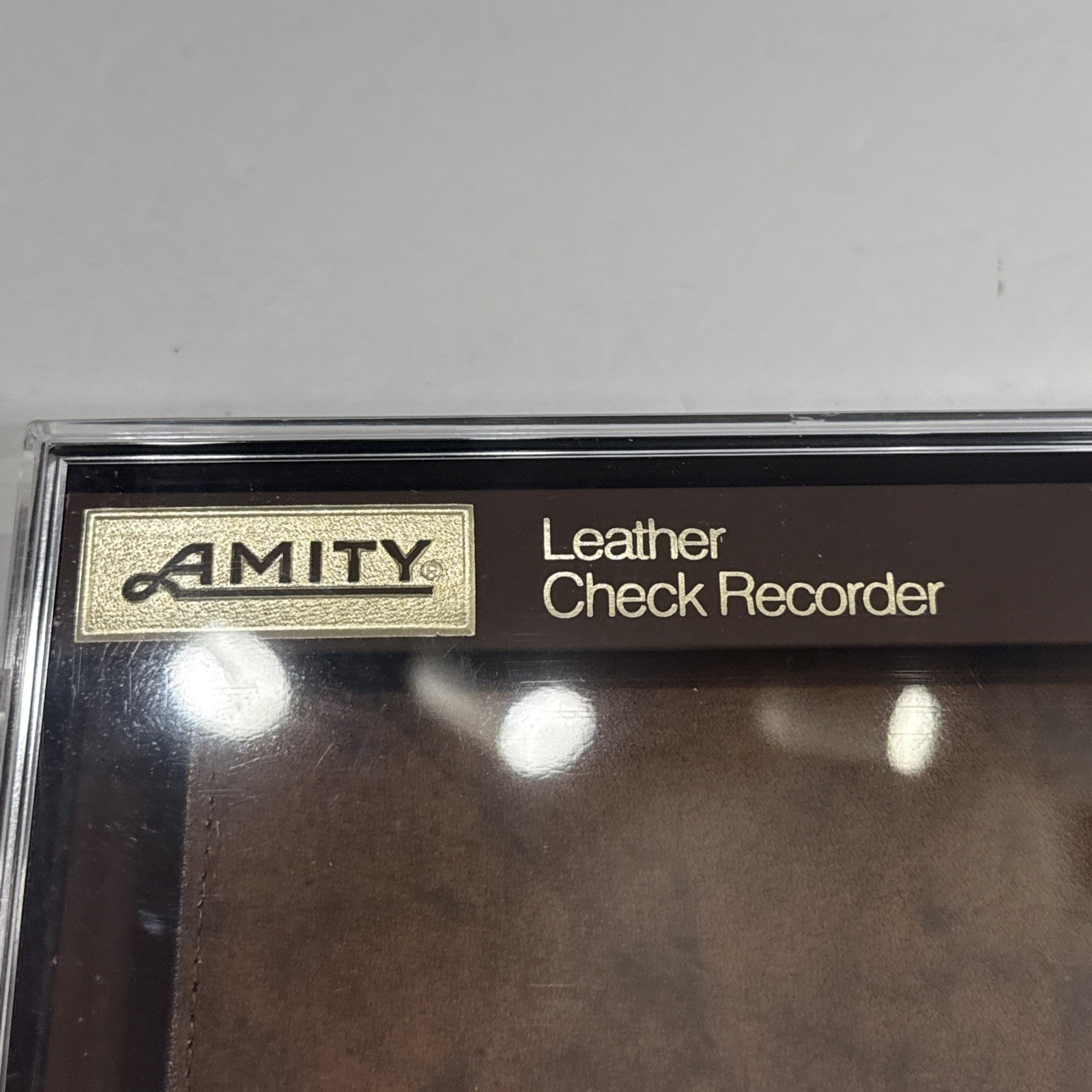 Vintage Men’s Amity Leather Check Recorder CASE Harvesters Tractors