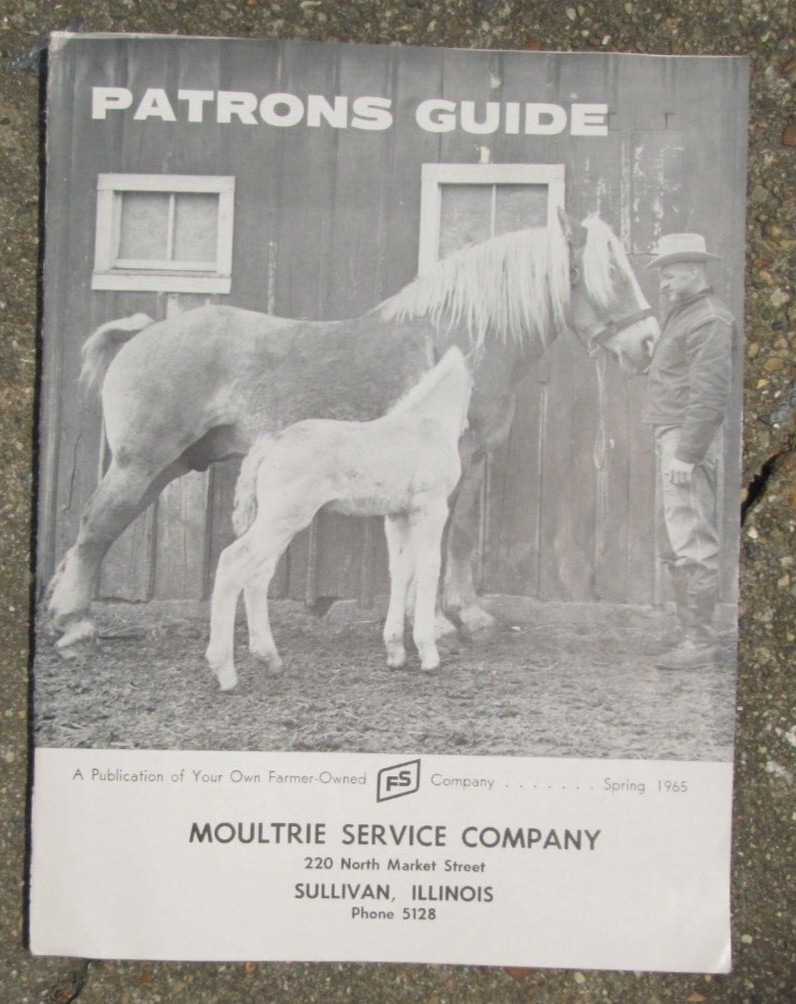 1965 FS Farmers Service Company Moultrie County IL. Patron’s Guide Advertising
