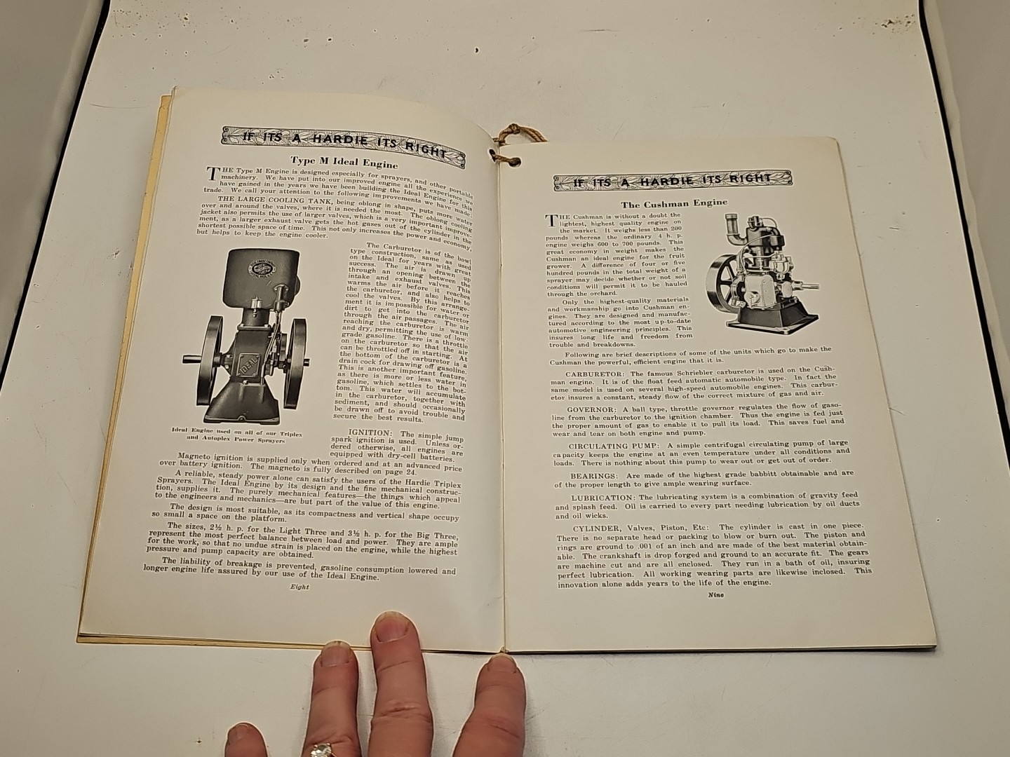 vintage hit miss hardie sprayer tractor avery catalog brochure 1920’s