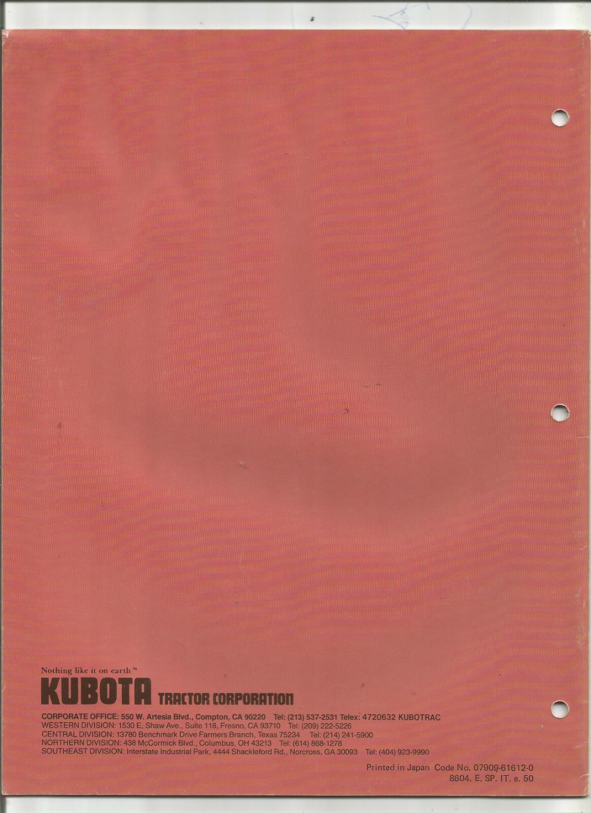 Original Kubota M50 Series Cab Tractor Row Crop Sales Brochure New Product Guide