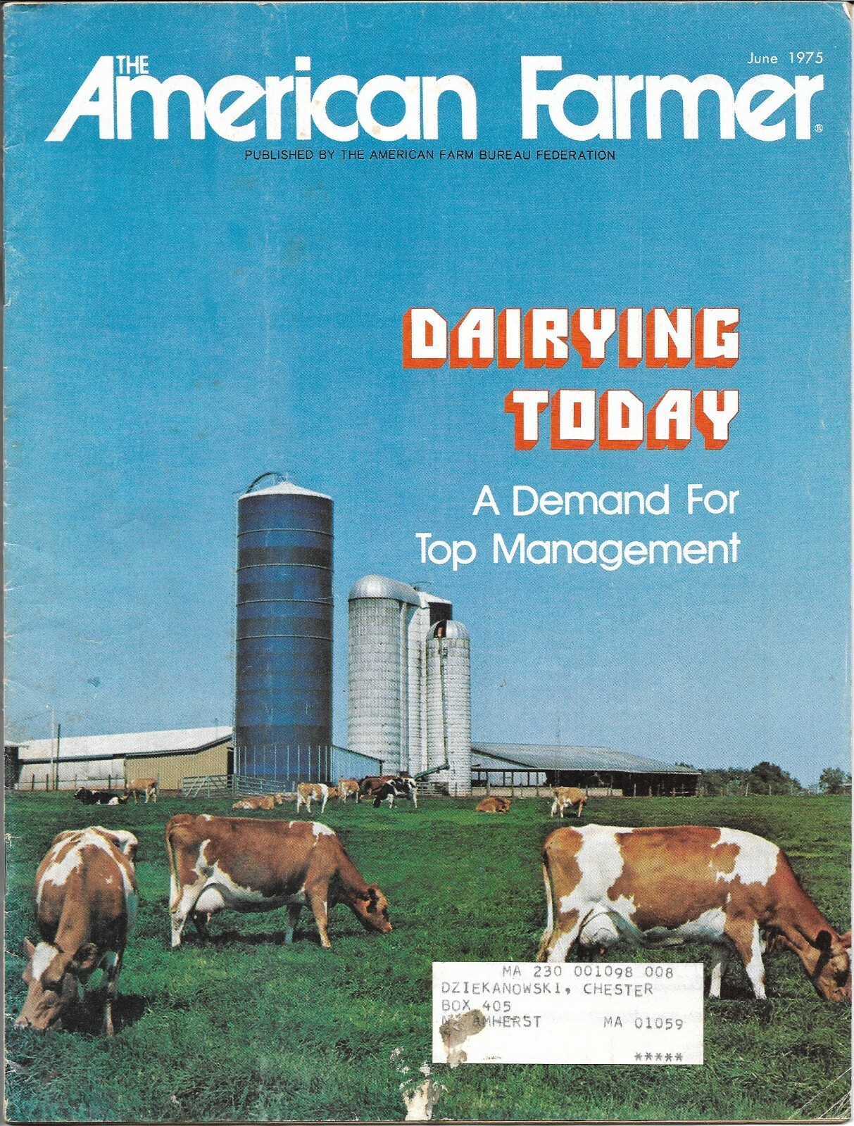 Farm Magazine – American Farmer – Dairy China Brucellosis et al – 1975 (F7512)