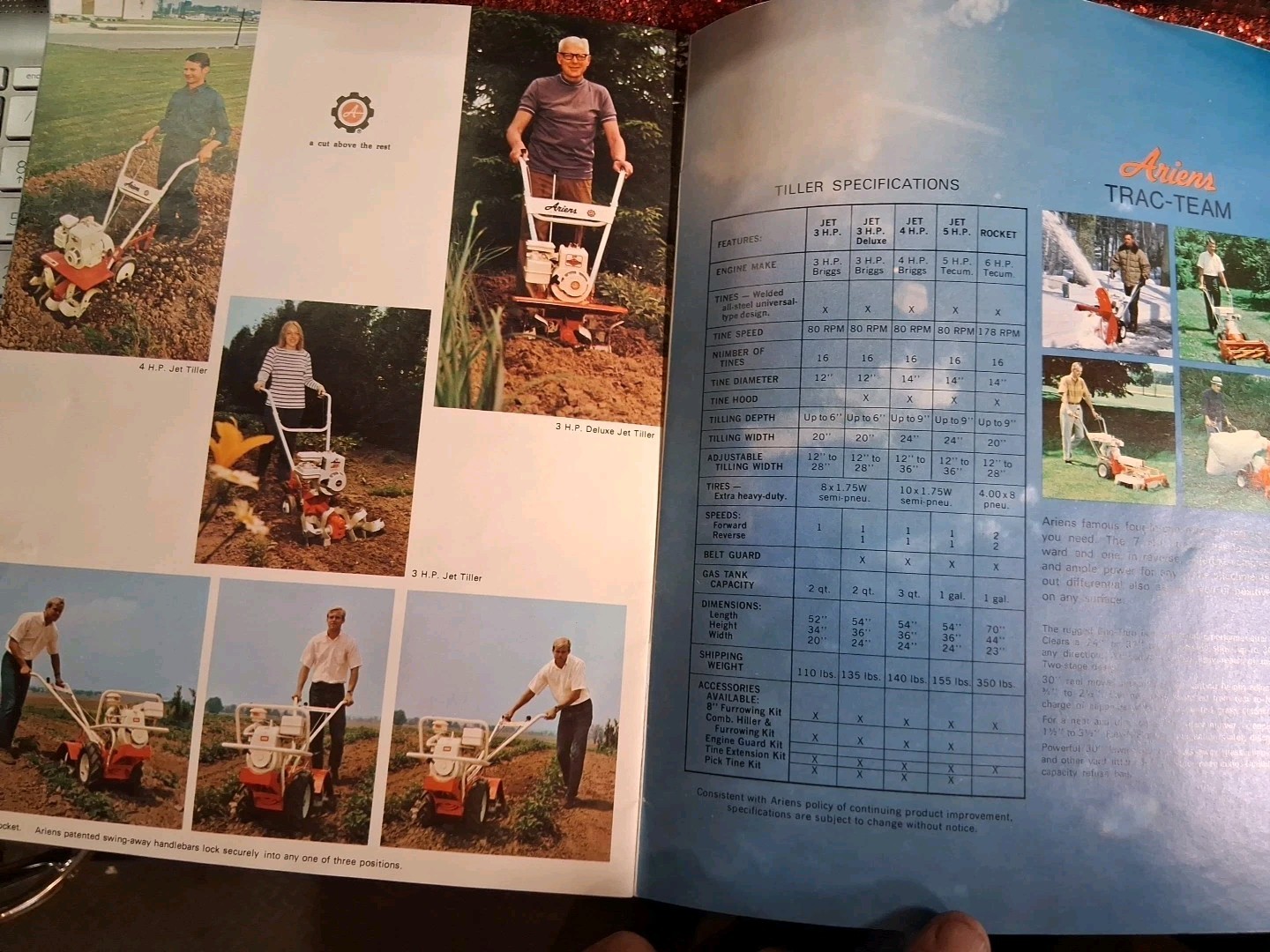 What’s new ariens 1971 lawn tractors booklet brochure Tillers Mowers Free Shippi