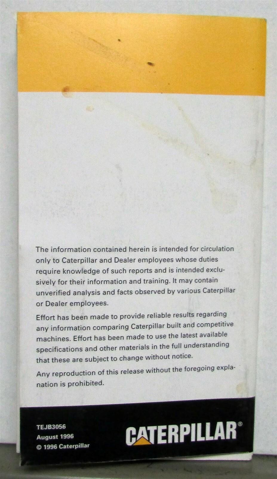 1997 Caterpillar C Series Backhoe Loader Construction Specs Sale Brochure