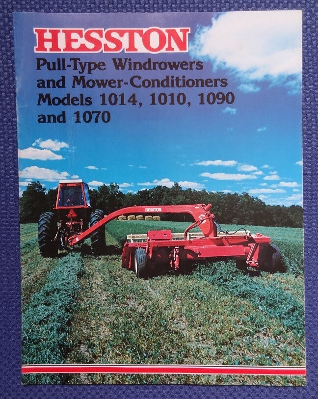 1977 HESSTON Windrower Conditioner Sales Brochure – Models 1014 1010 1090 1070