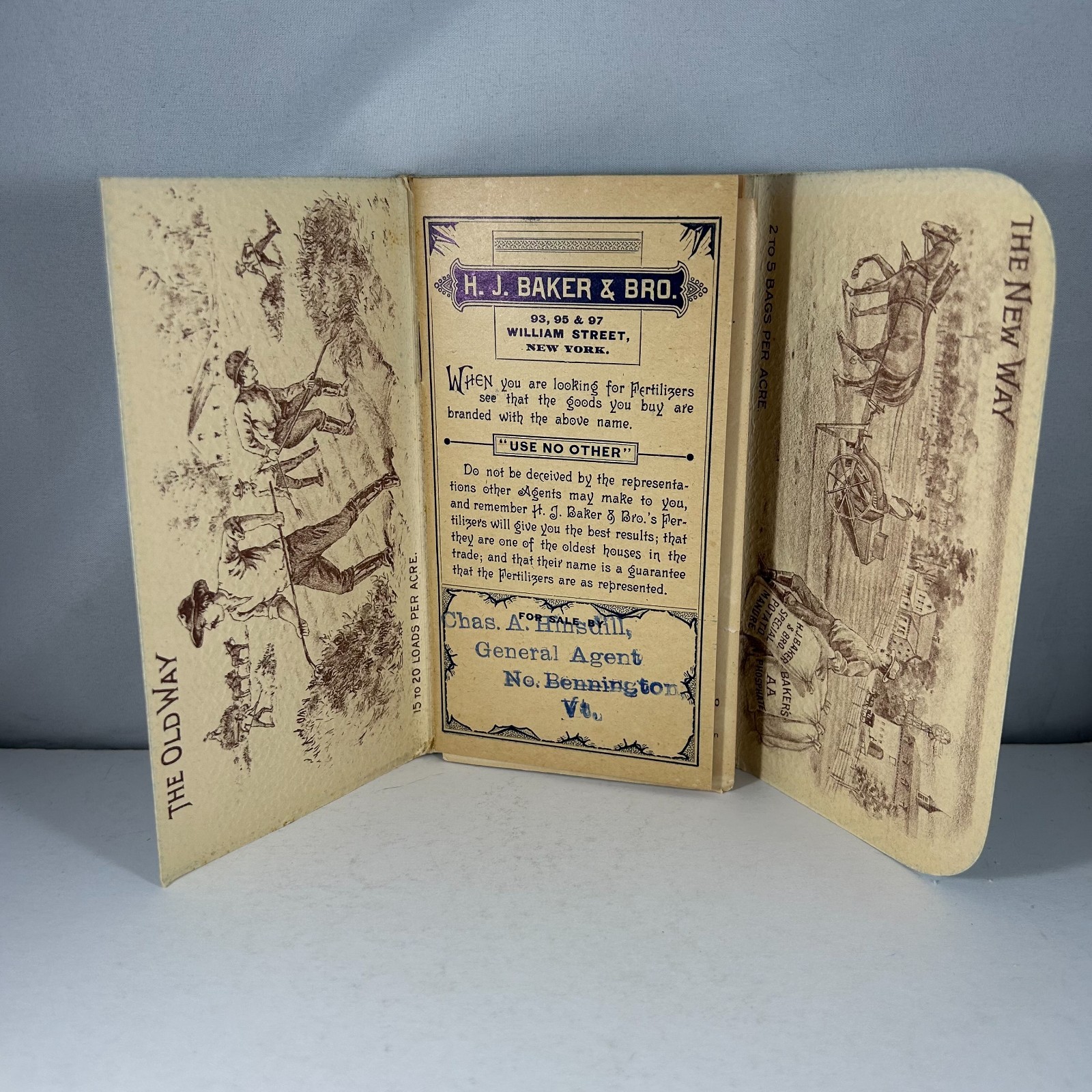 1898 Facts for Farmers H J Baker Fertilizers Manures Guide Advertising Brochure