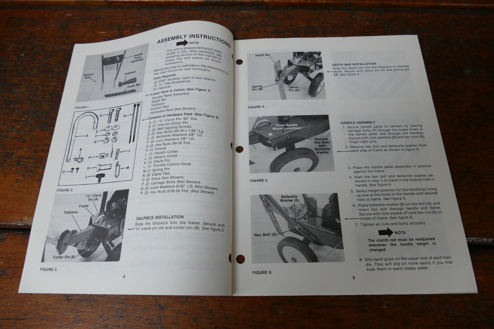1983 Coast to Coast Owner’s Manual 5 HP Chain Drive Garden Tiller Model 481-4059