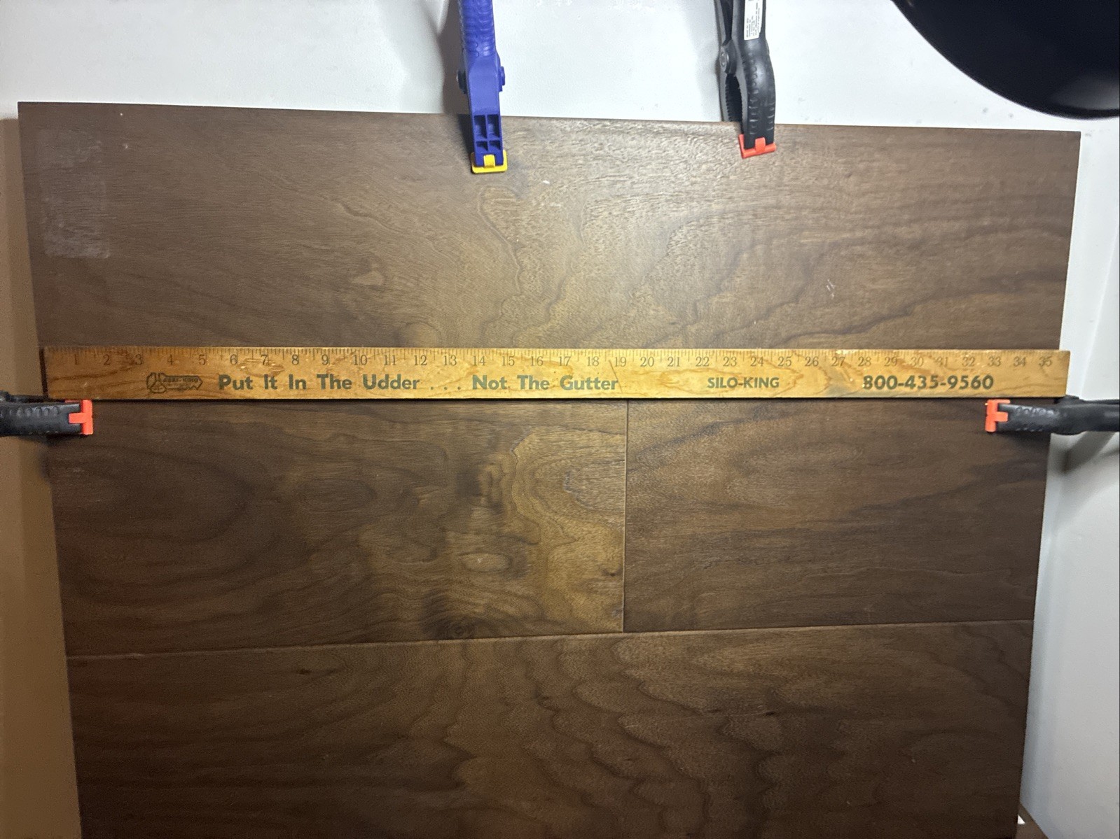 Vintage Advertising Wood Yardstick Agri-King Put It In The Puffer…Not The Gutter
