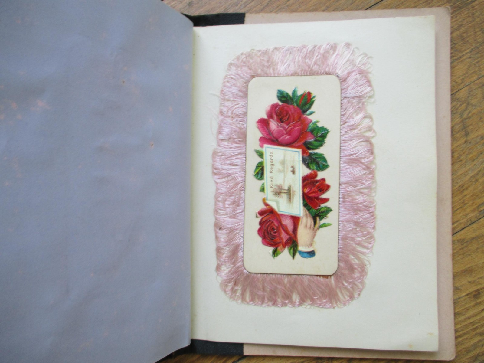 Victorian Trade Calling Card 1890 Salesmen’s Sample Book Union Card Fringed