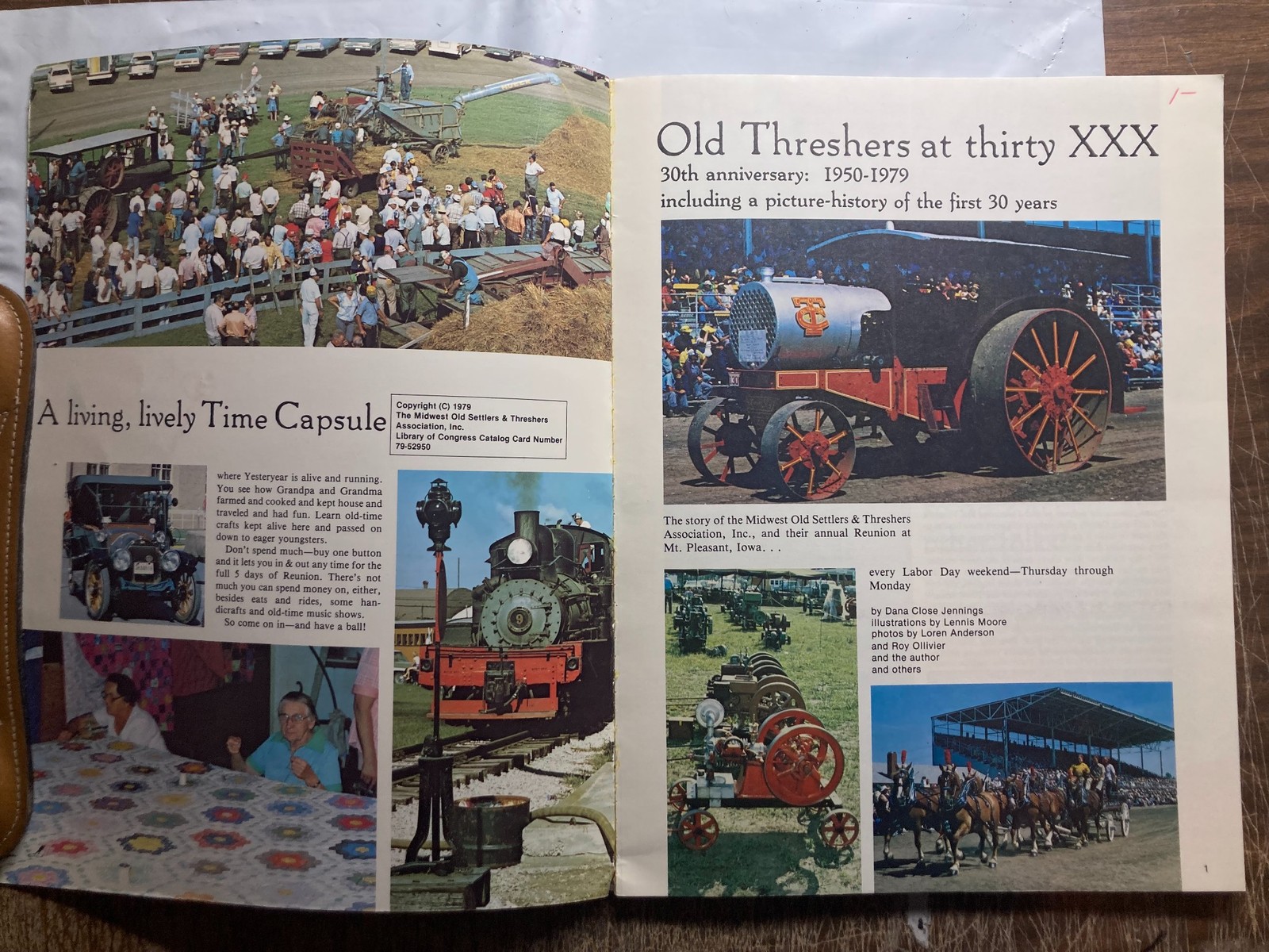 VINTAGE 1979 2011 MT PLEASANT IOWA STEAM THRESHERS REUNION ANTIQUE FARM TRACTORS