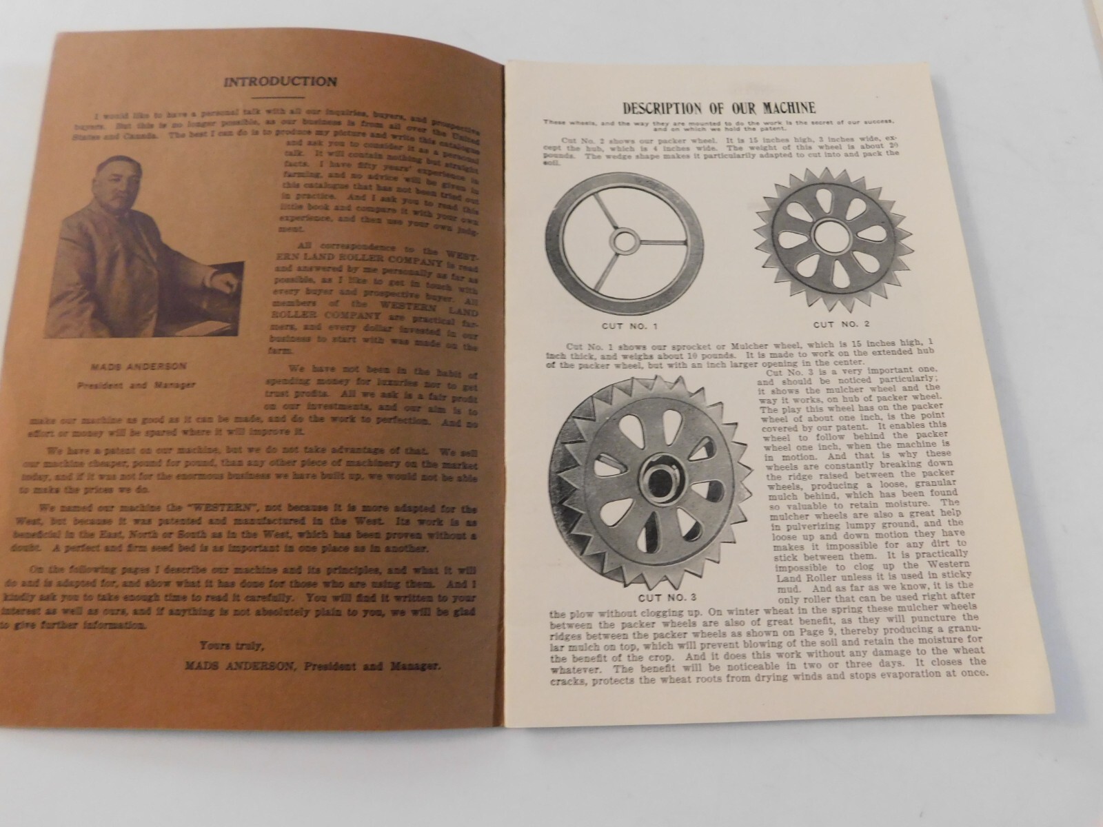 1928 WESTERN PULVERIZER PACKER & MULCHER WESTERN LAND ROLLER #128 CATALOGUE VG