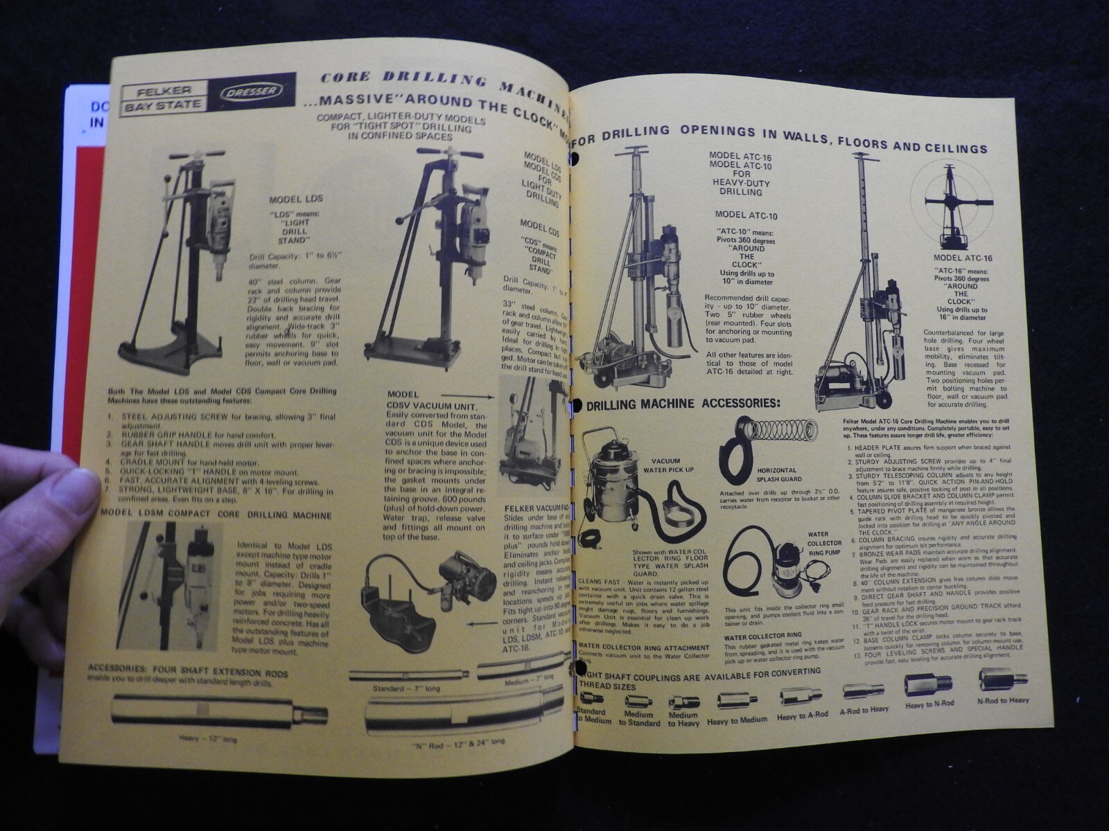 1974 Dresser Felker Bay State Concrete Saw Dealers’ Sales Catalog W/Prices MINTY