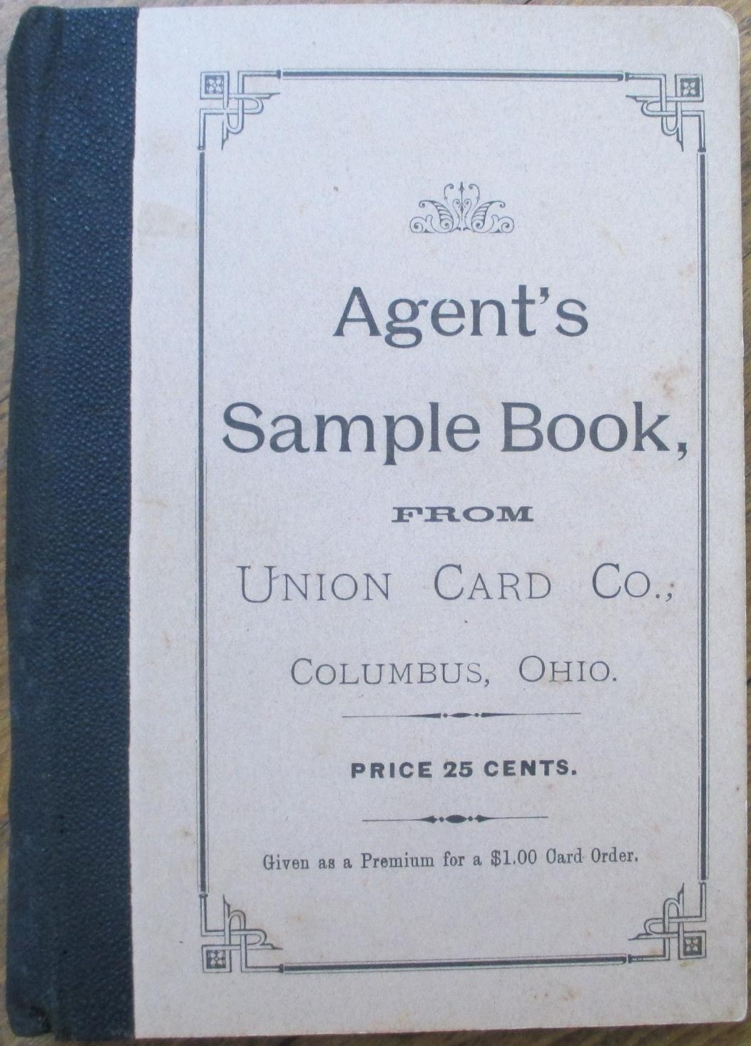 Victorian Trade Calling Card 1890 Salesmen’s Sample Book Union Card Fringed