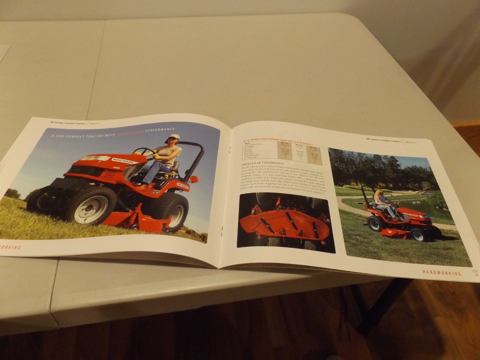 MASSEY FERGUSON GARDEN COMPACT TRACTORS 22.5 ENGINE HP, LIT # MF04268