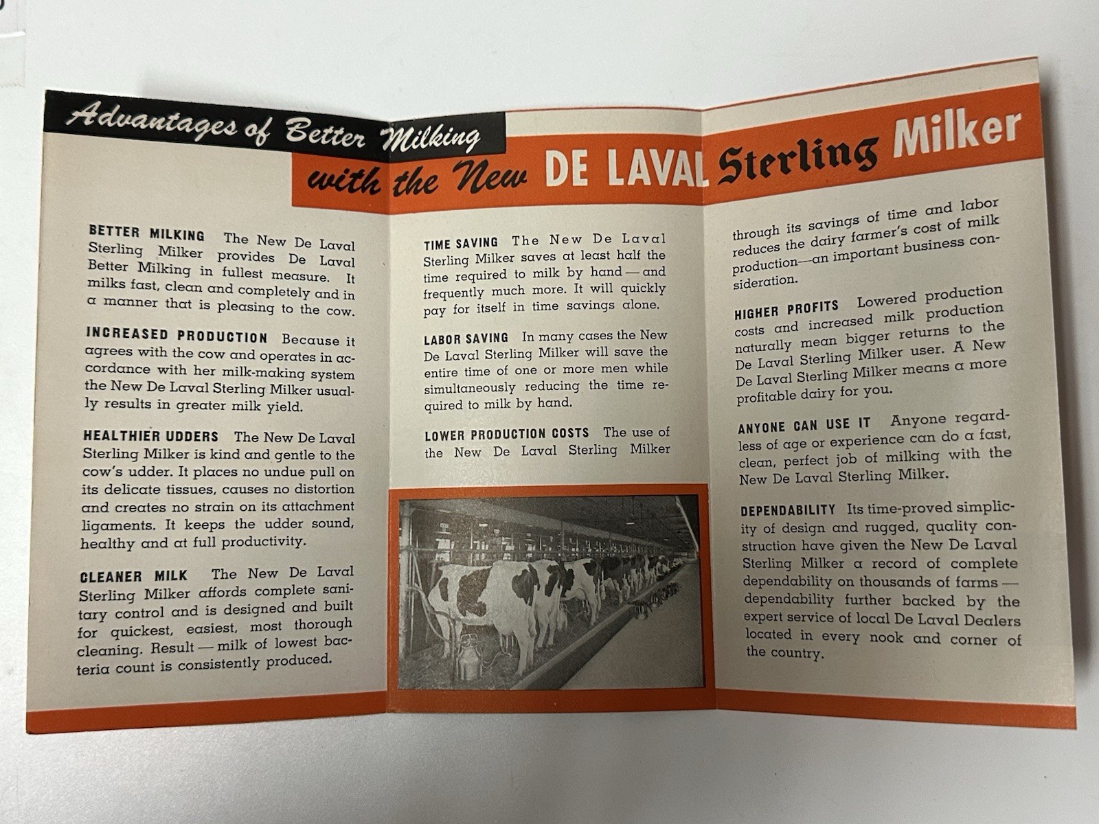 1950’s De Laval Dairy Milking Machine pamphlet (22A)