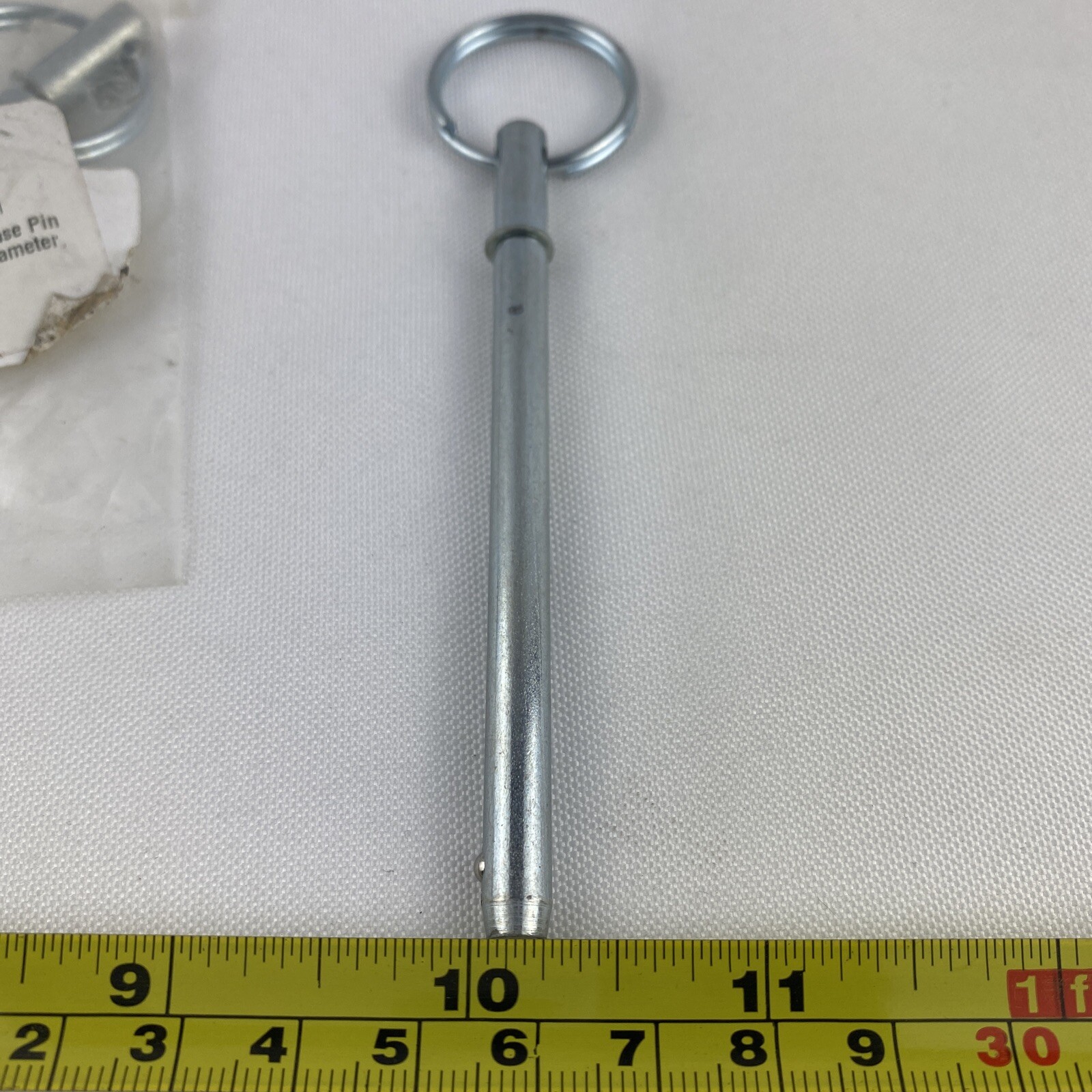 (2) Monroe Zinc Plated Steel Quick Release Pin With Shoulder Ring Handle 1/4” Di