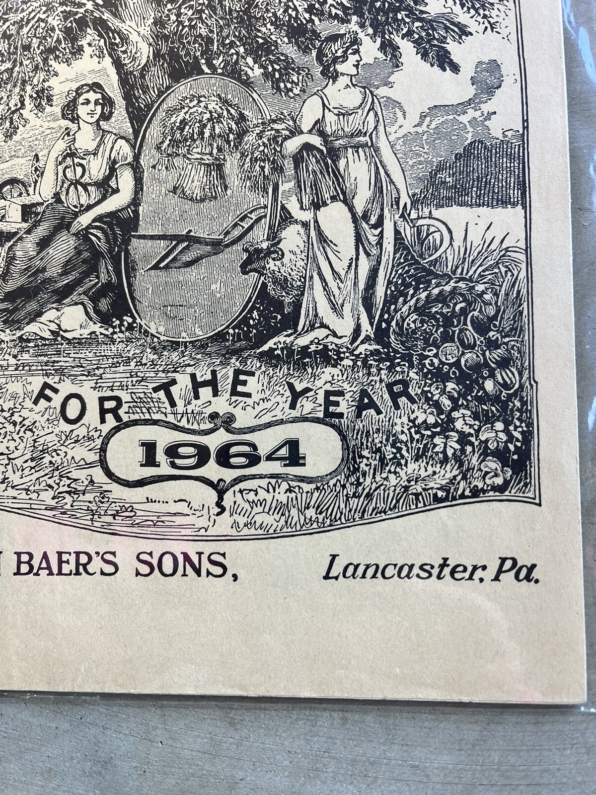 VINTAGE FARMERS AGRICULTURAL ALMANACS, BAER’S LANCASTER PA 1964