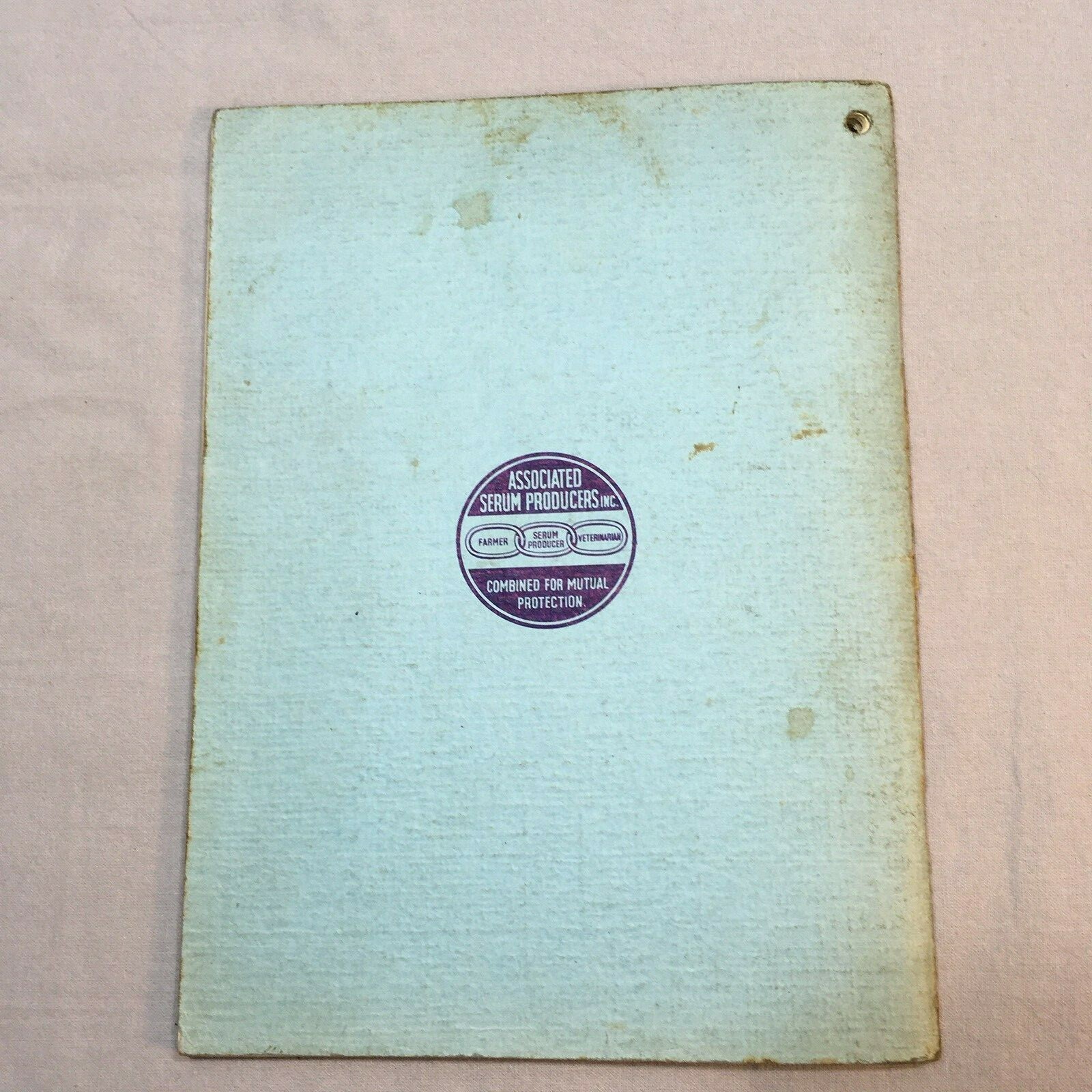 Vintage Agricultural Advertising for Associated Serum 1935 Livestock Handbook