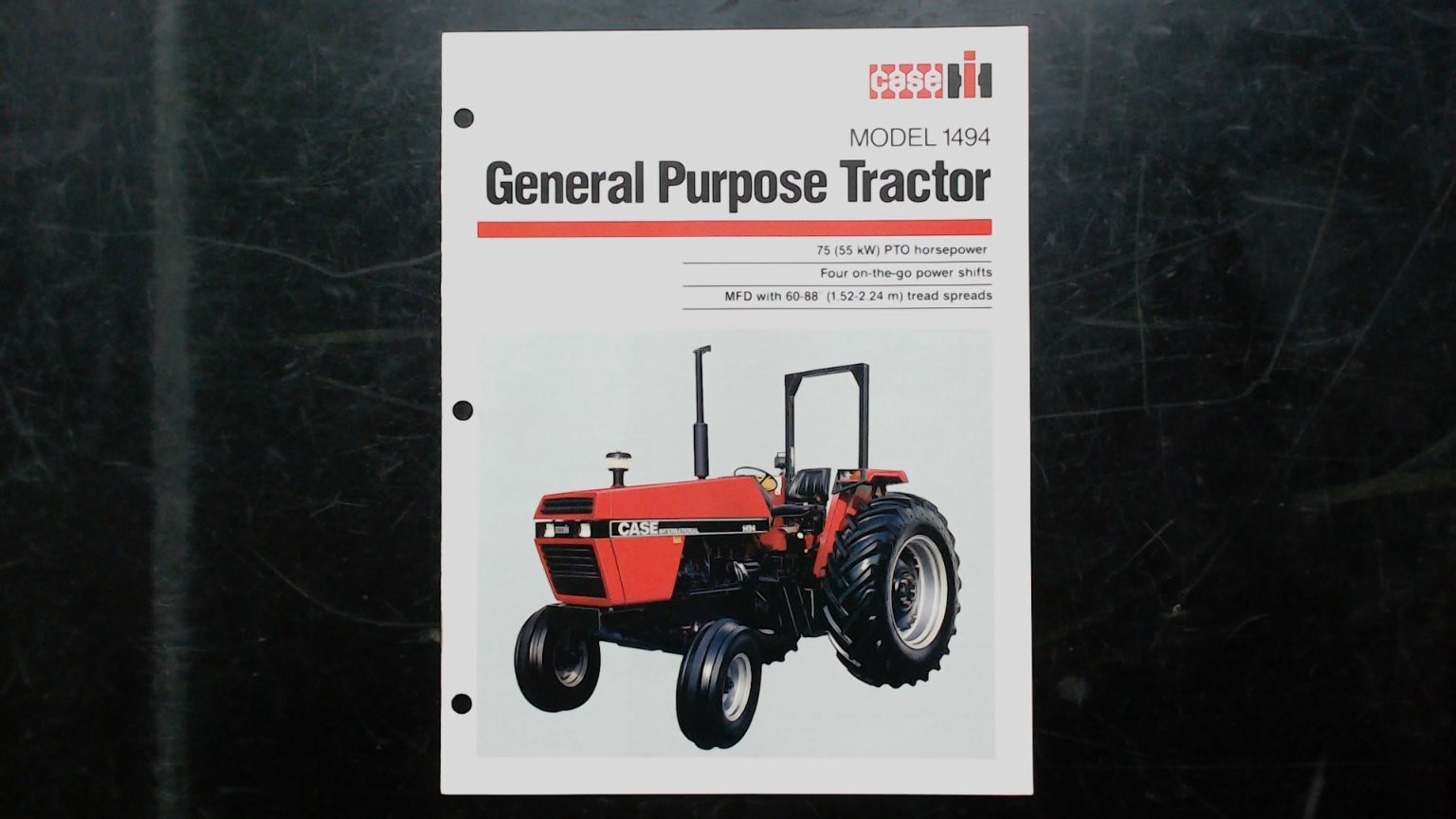 Case IH Model 1494 General Purpose Tractor Brochure Vintage Agriculture