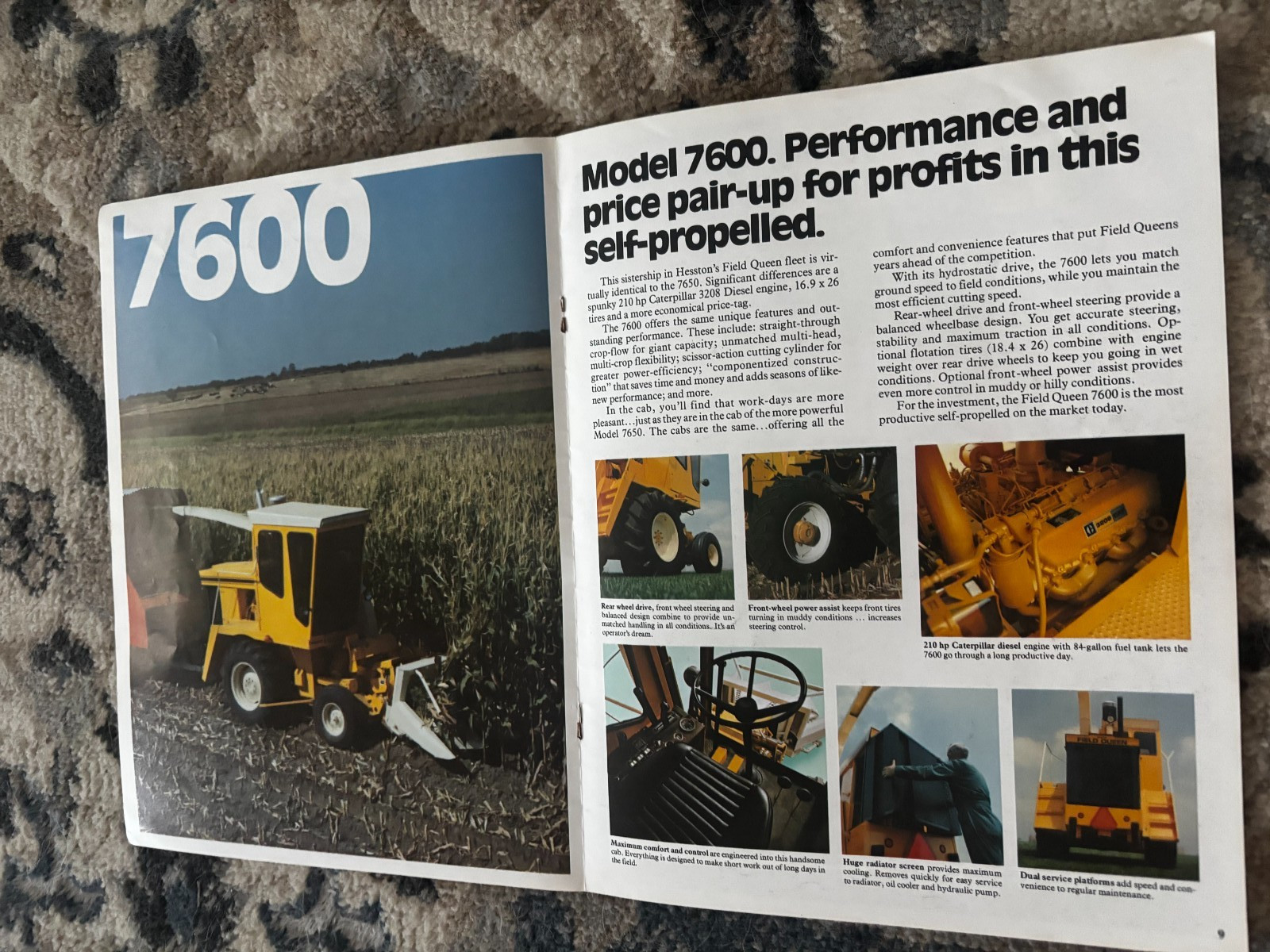 Hesston 7650 7600 7655 Field Queen Forage Harvesters Brochure DCPA26