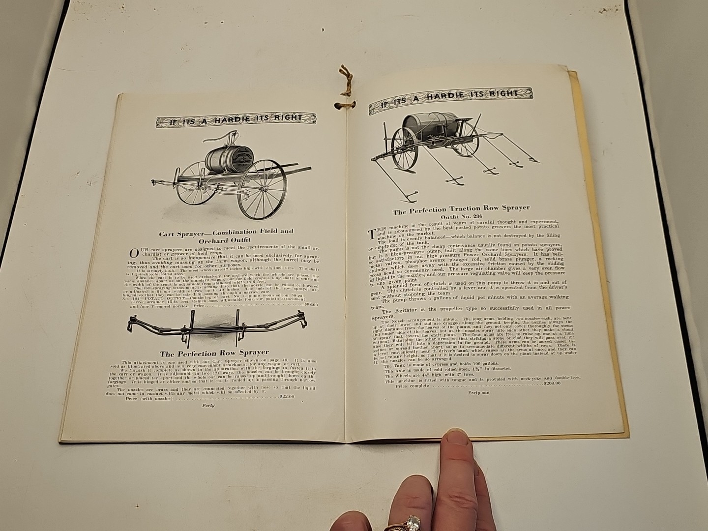 vintage hit miss hardie sprayer tractor avery catalog brochure 1920’s