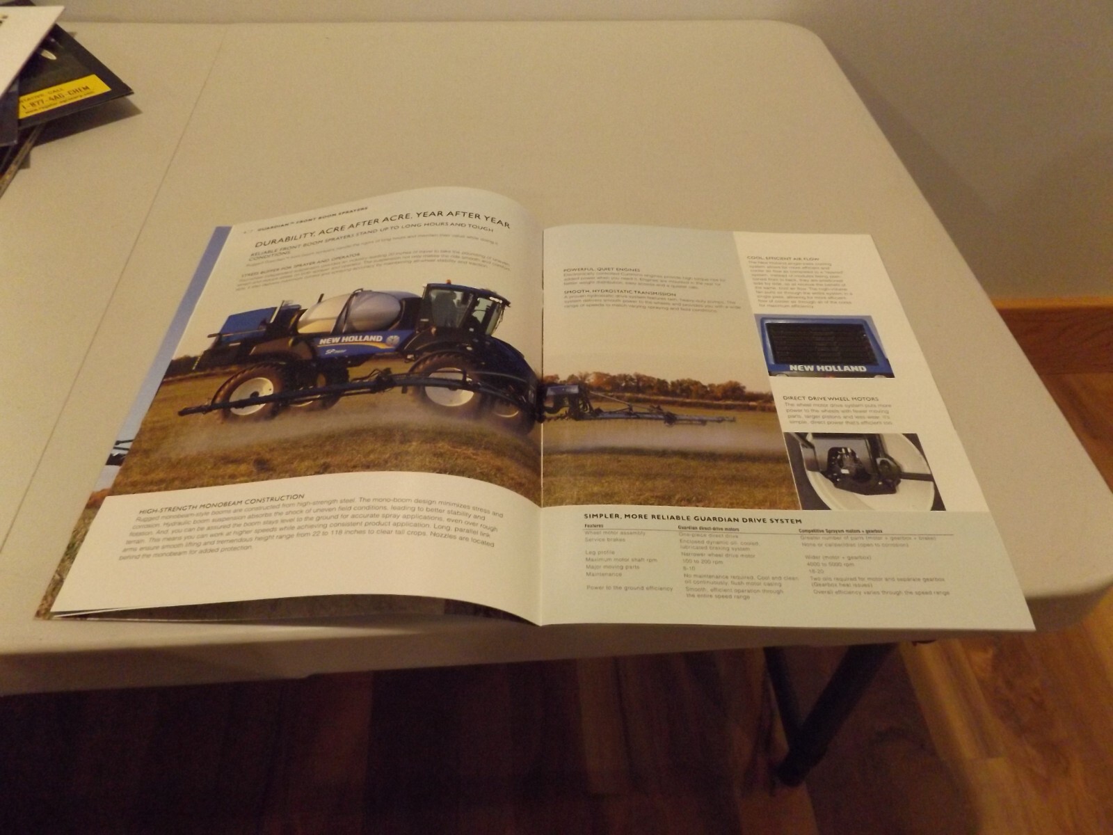 NH GUARDIAN SELF-PROPELLED FRONT AND REAR BOOM SPRAYERS , NH31240F61 2011