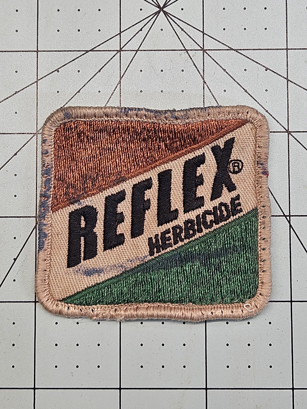 Vintage REFLEX HERBICIDE Embroidered Patch Agriculture Farming Chemical Ad Logo