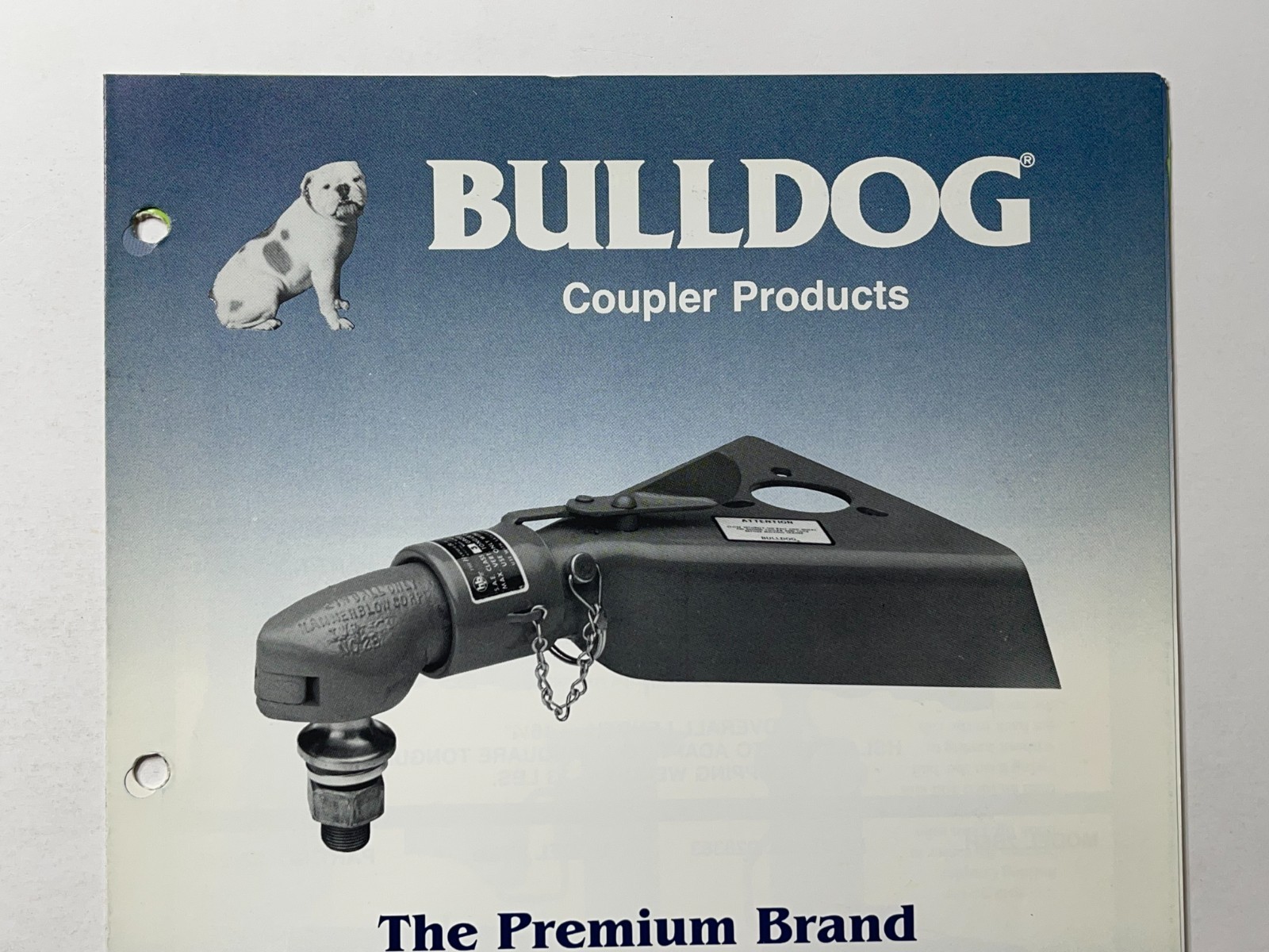 Bulldog Coupler Products Sales Brochure *Showroom Sales Book* (1980s)