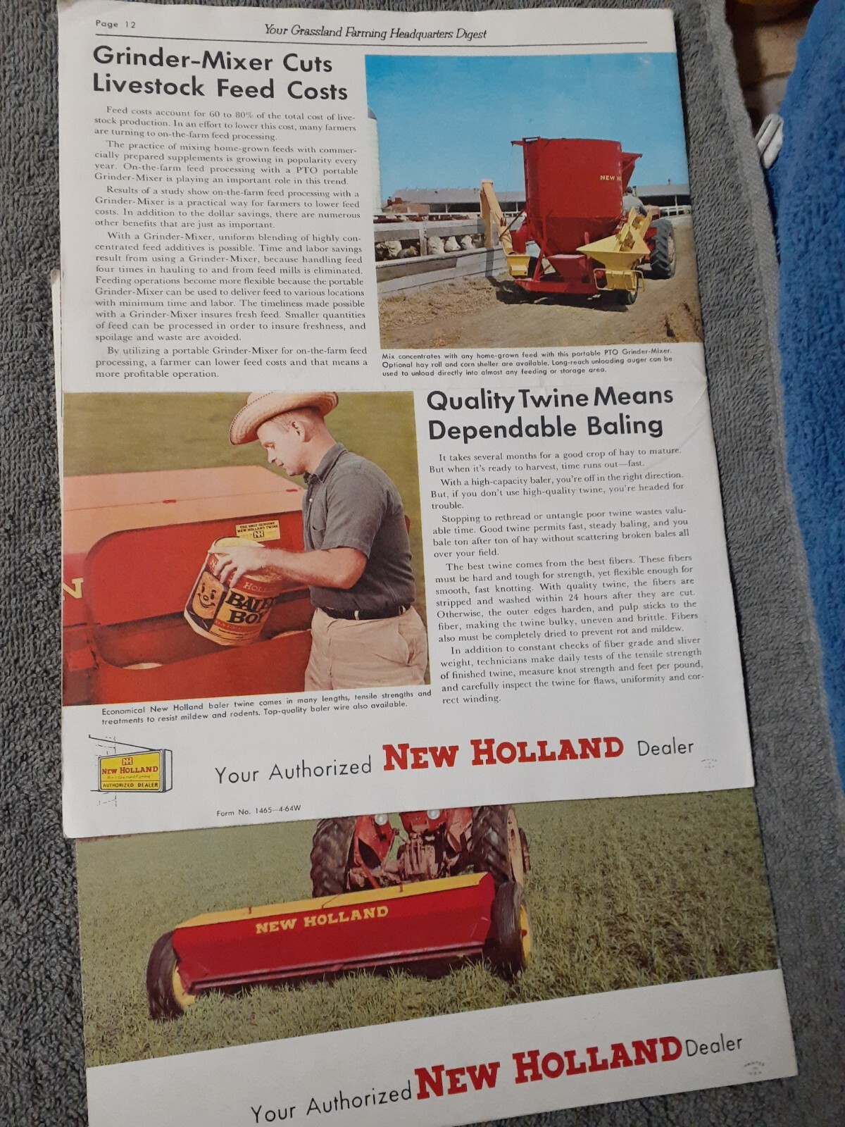 New Holland News 1967, and Buchanan Farm Equipment News 1964-Lot of 2