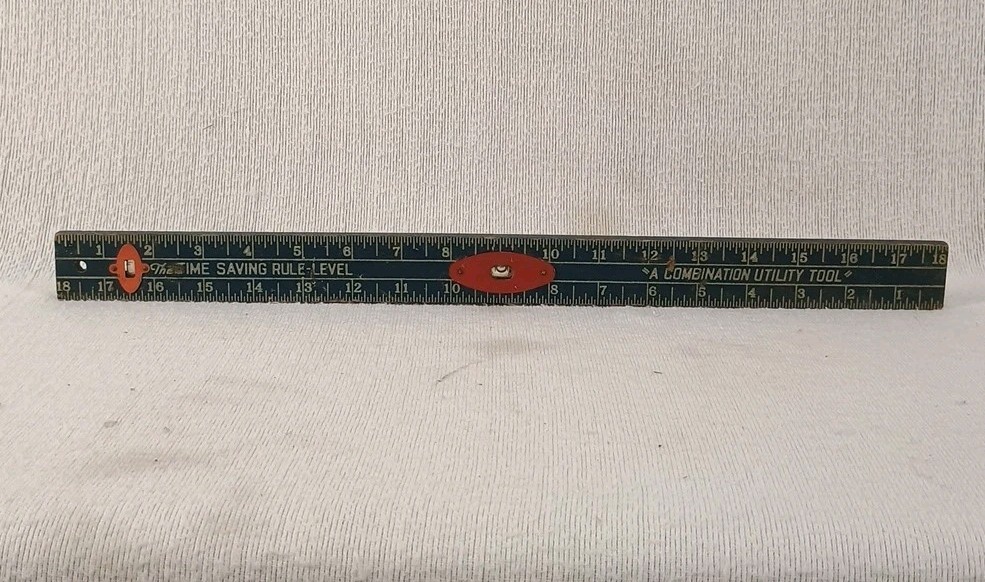 Hulting Hybrids Seed Corn Agriculture Advertising 18″ Ruler Level Geneseo IL